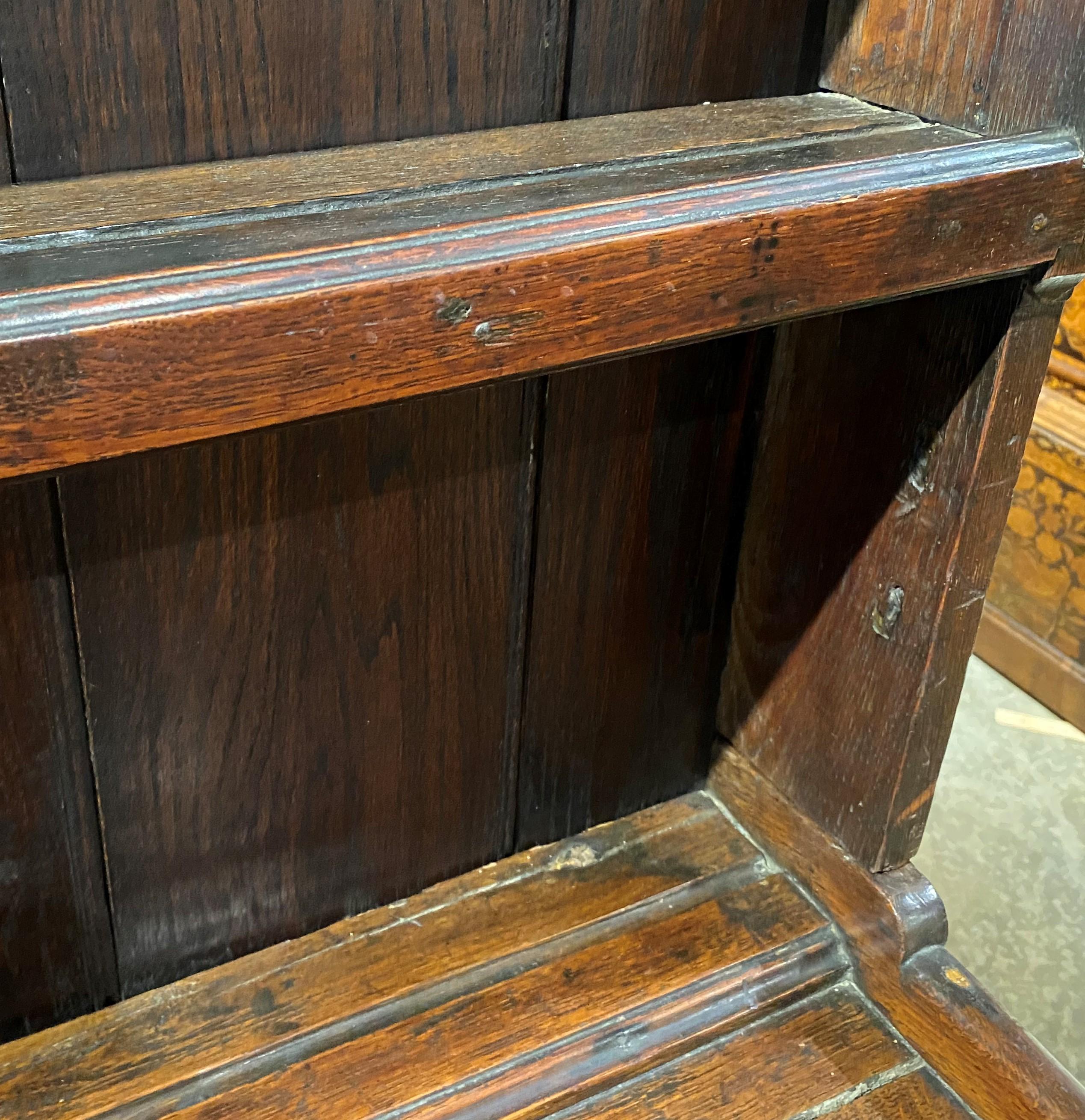 18th Century English Oak Pewter Dresser or Cupboard 7