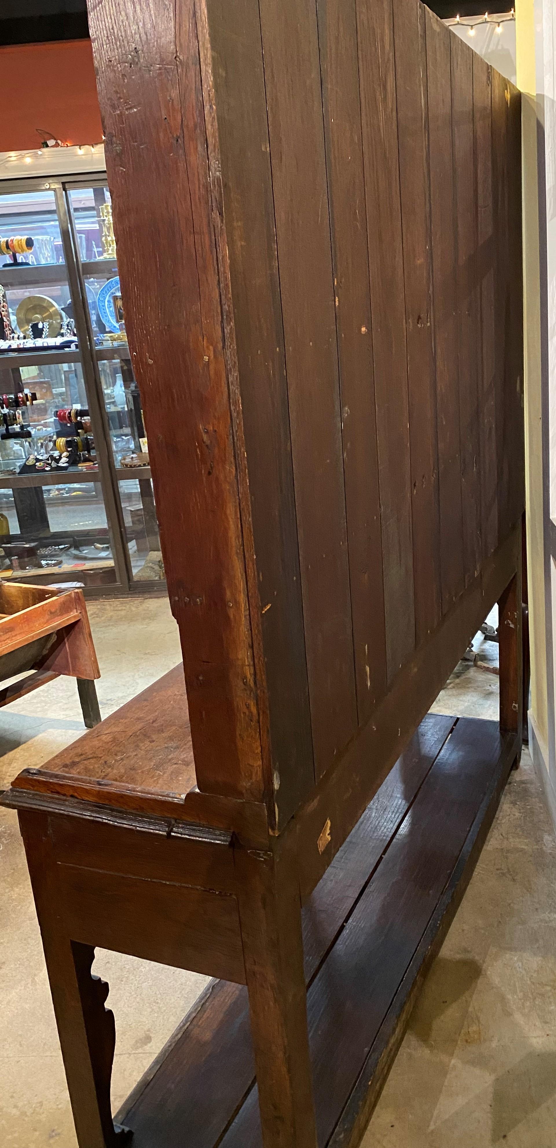 18th Century English Oak Pewter Dresser or Cupboard 9