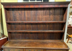 18th Century English Oak Pewter Dresser or Cupboard