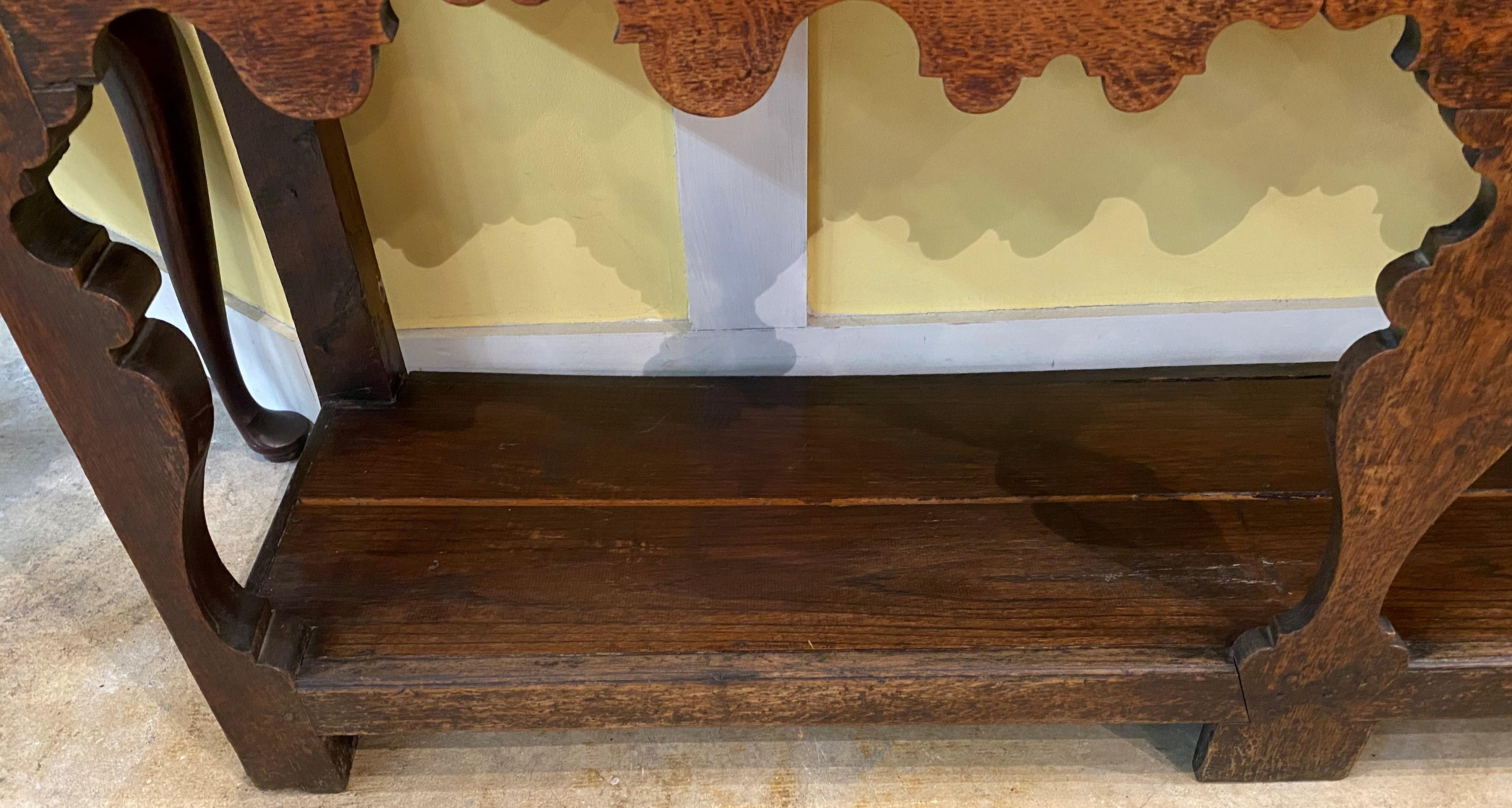 18th Century English Oak Pewter Dresser or Cupboard 2