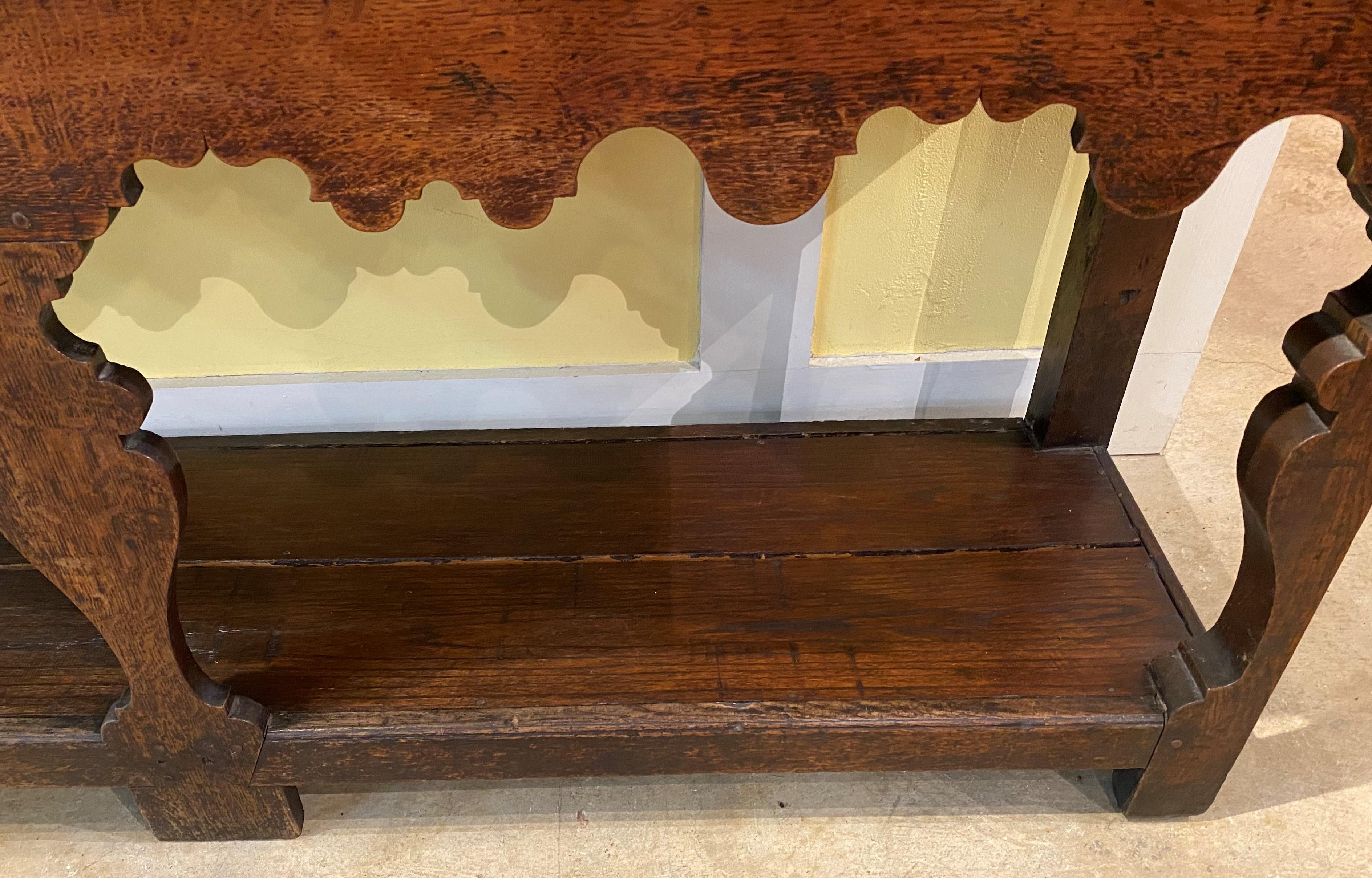 18th Century English Oak Pewter Dresser or Cupboard 3