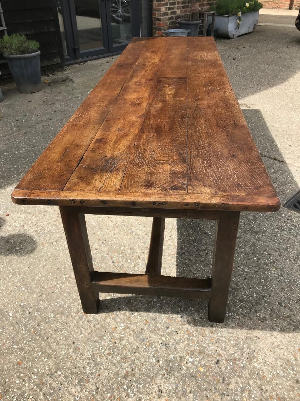 18th Century English Oak Refectory Table 1