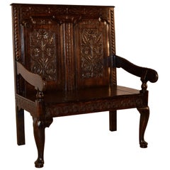 18th Century English Oak Settle