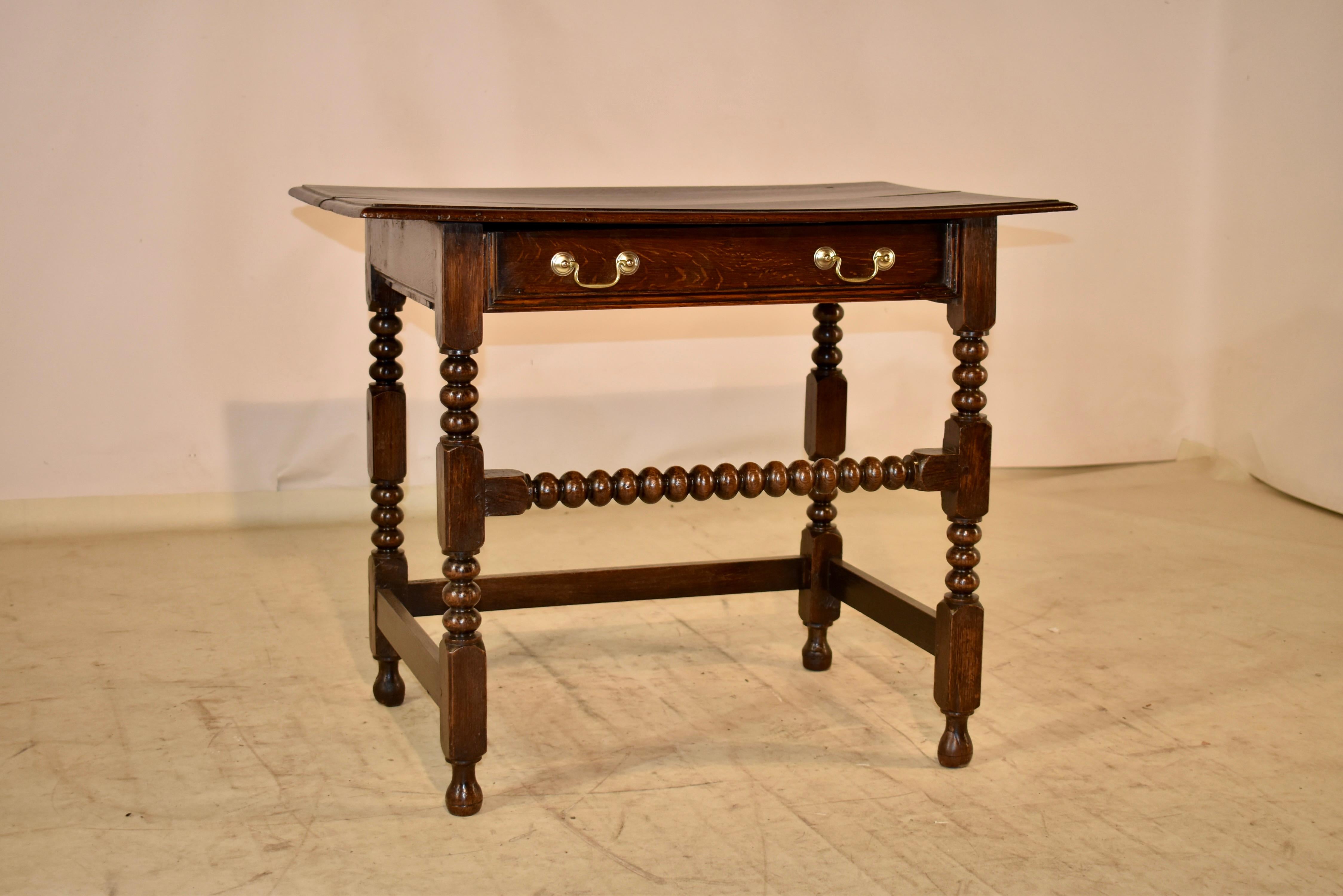 Georgian 18th Century English Oak Side Table For Sale