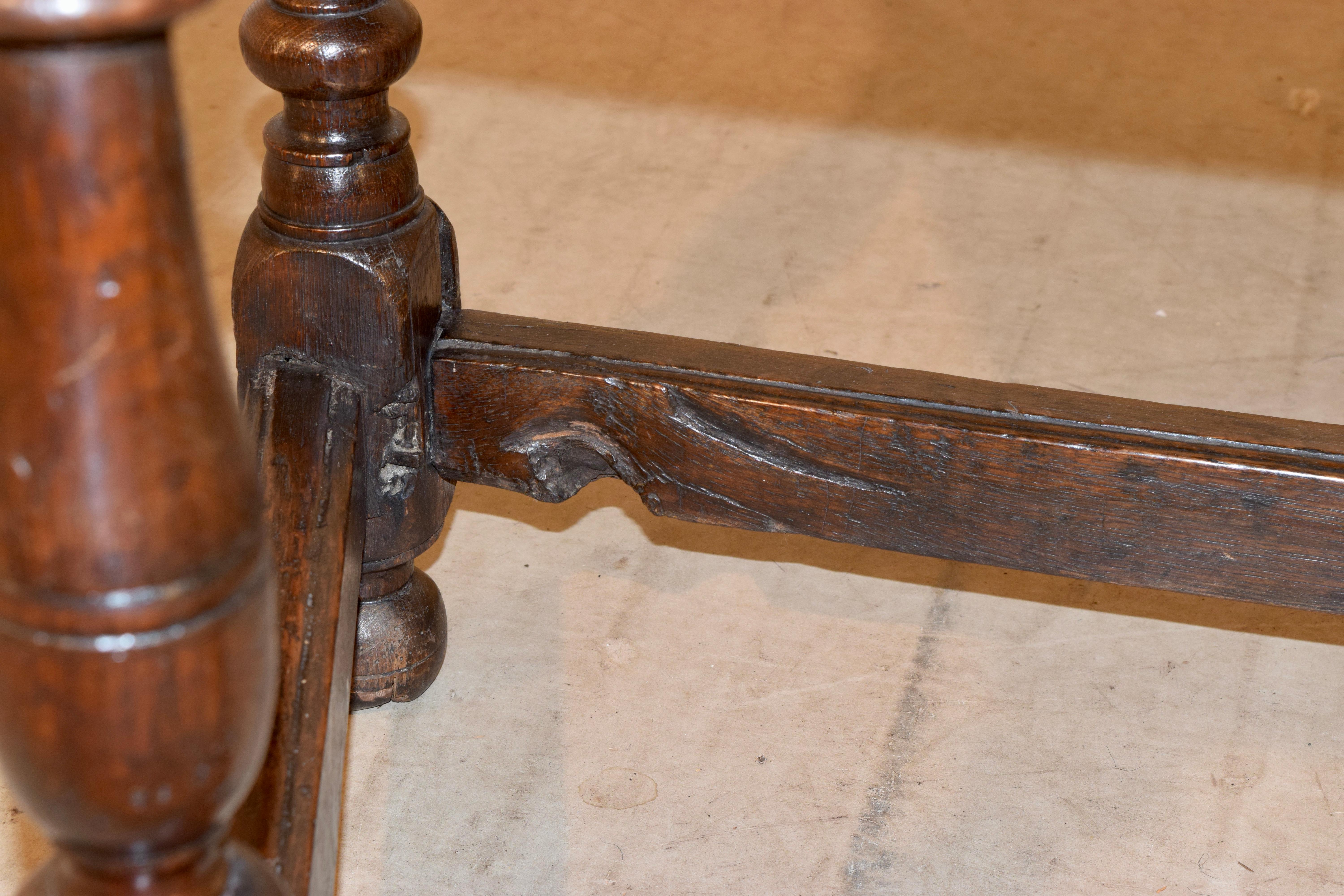 18th Century English Oak Side Table 2