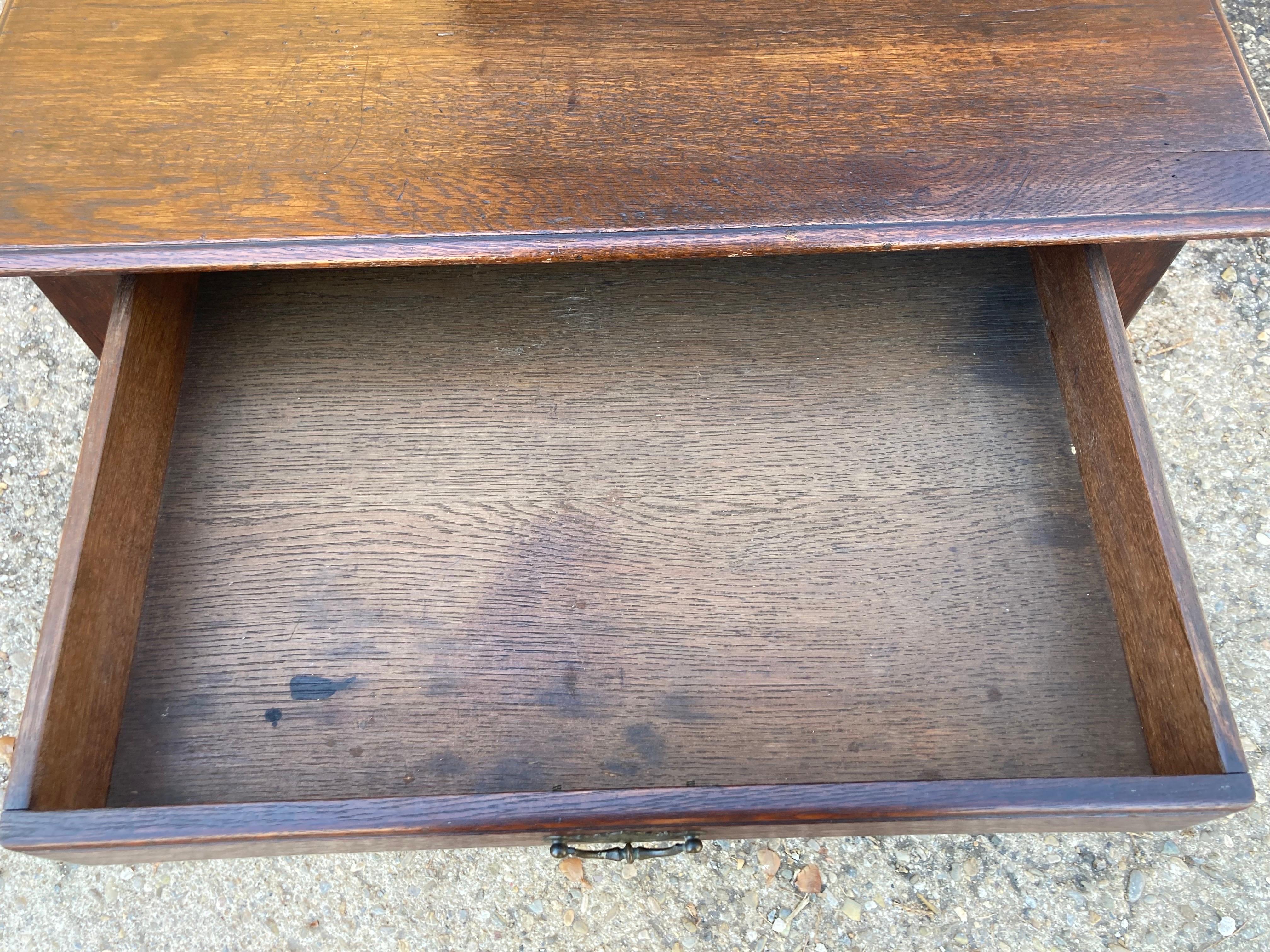 18th Century English Oak Side Table 3