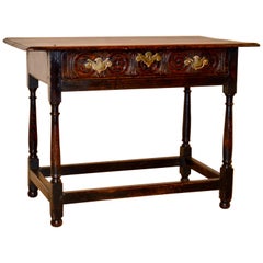 18th Century English Oak Side Table