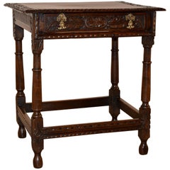 18th Century English Oak Side Table