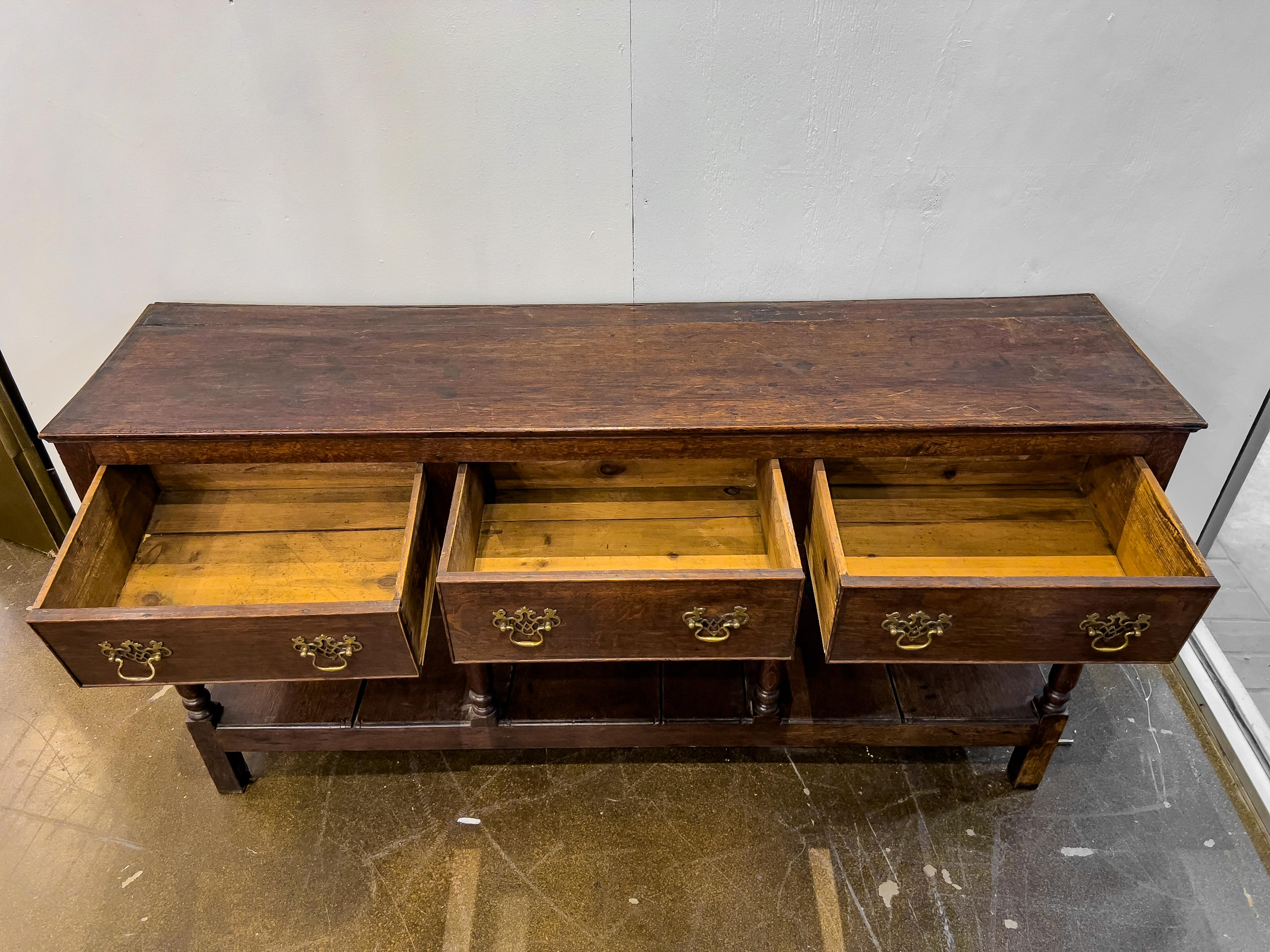 18th Century English Oak Sideboard 1