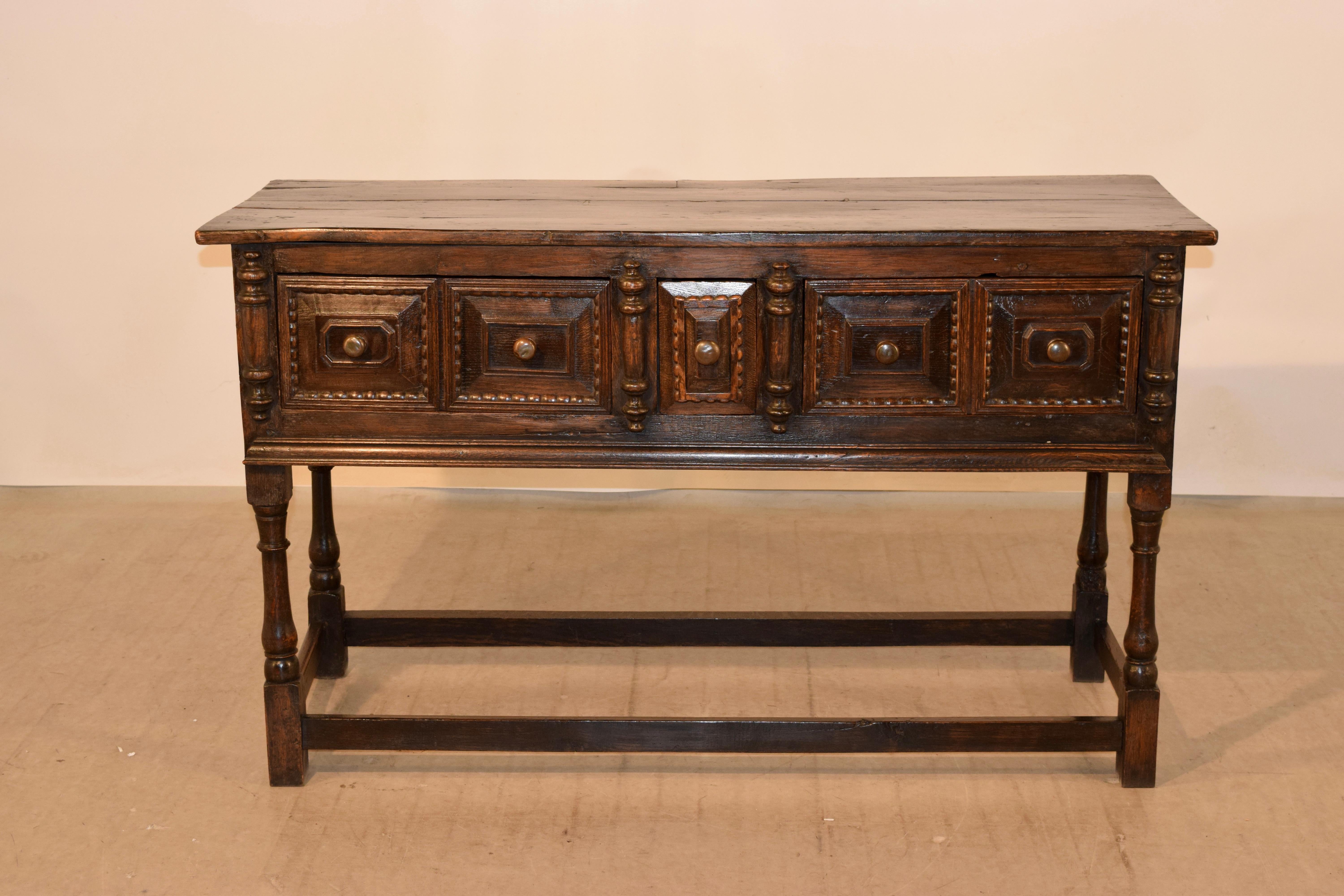 18th Century English Oak Sideboard For Sale 2