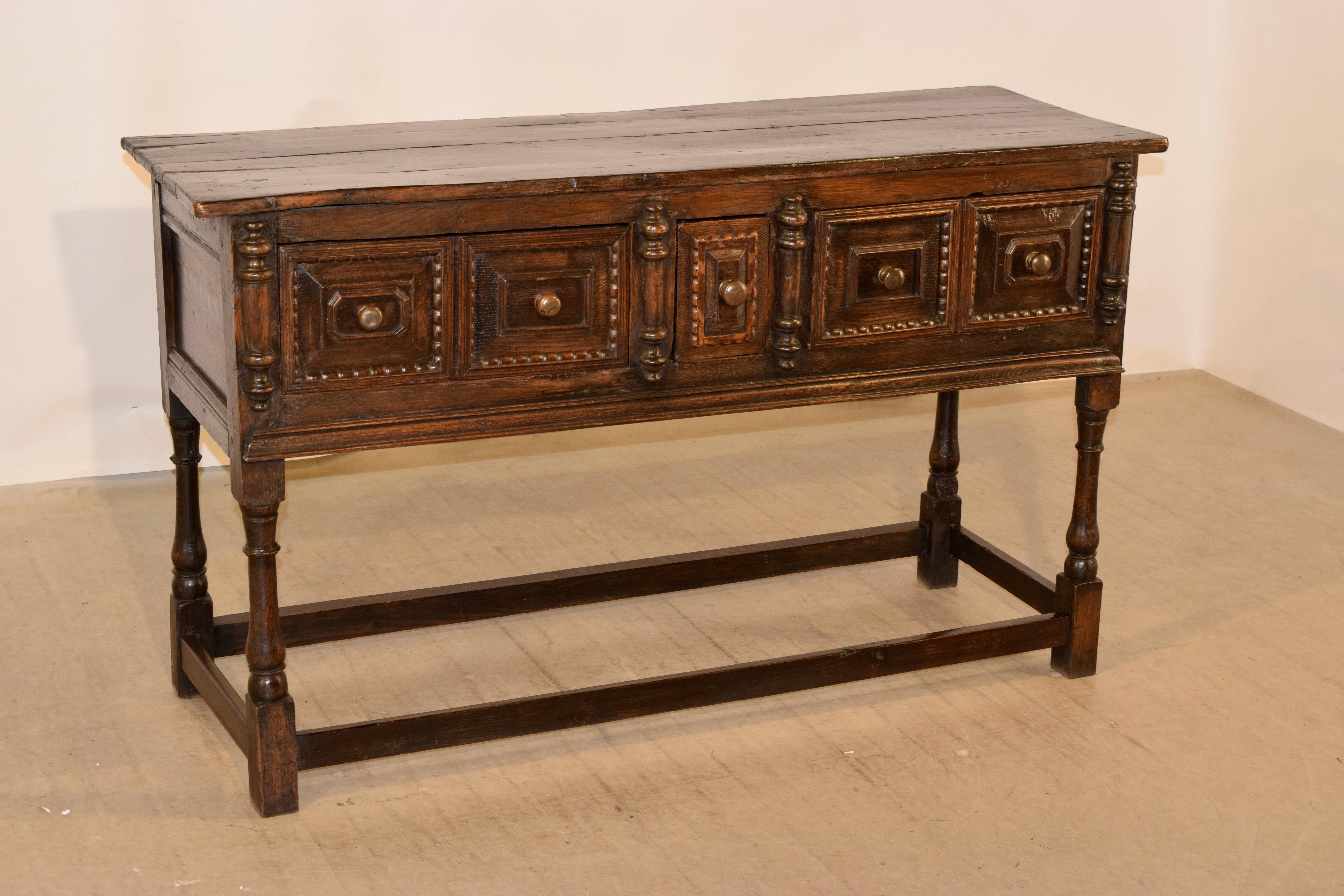 18th Century English Oak Sideboard For Sale 3