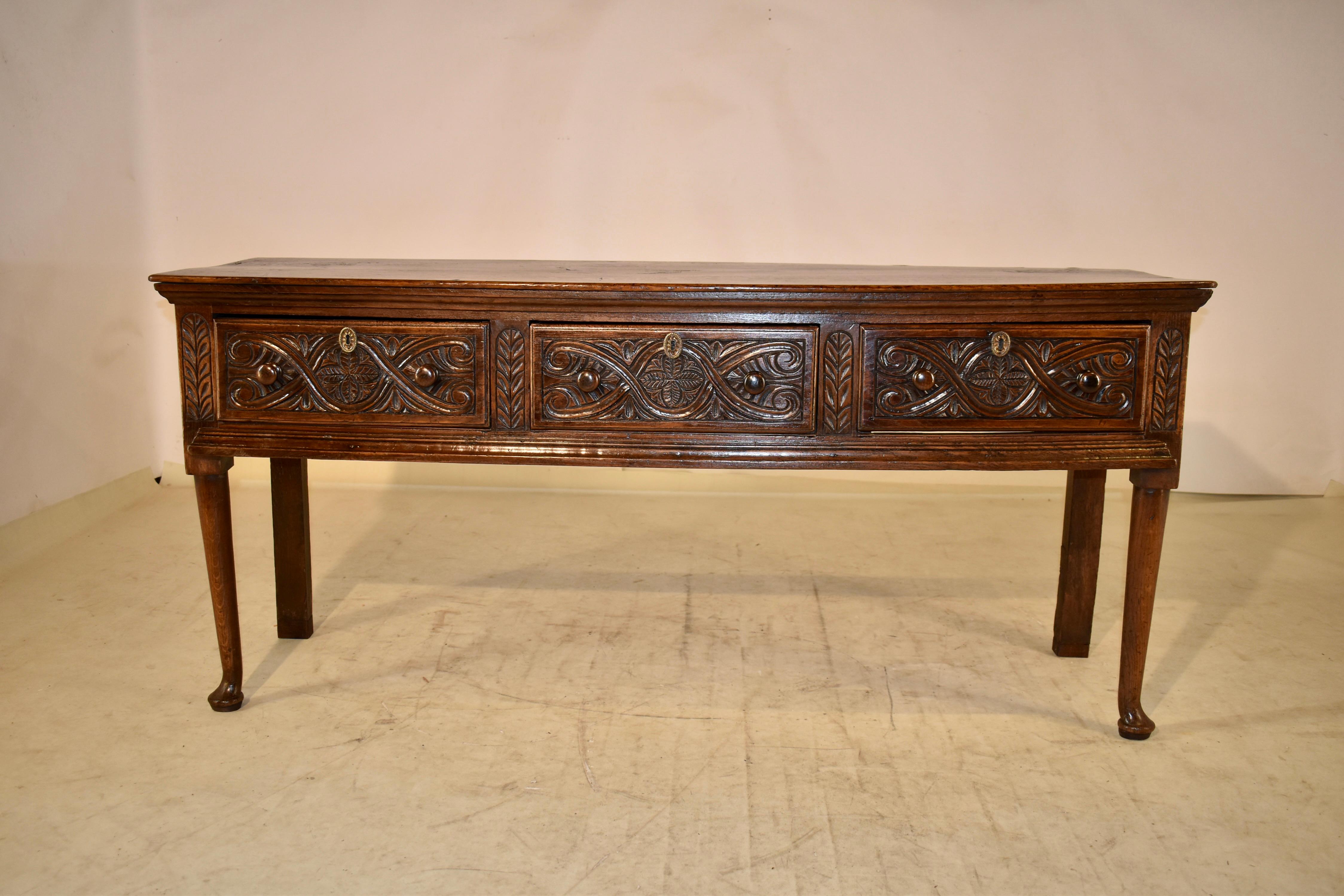 18th Century English Oak Sideboard 2