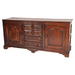 Antique 18th Century English Oak Sideboard