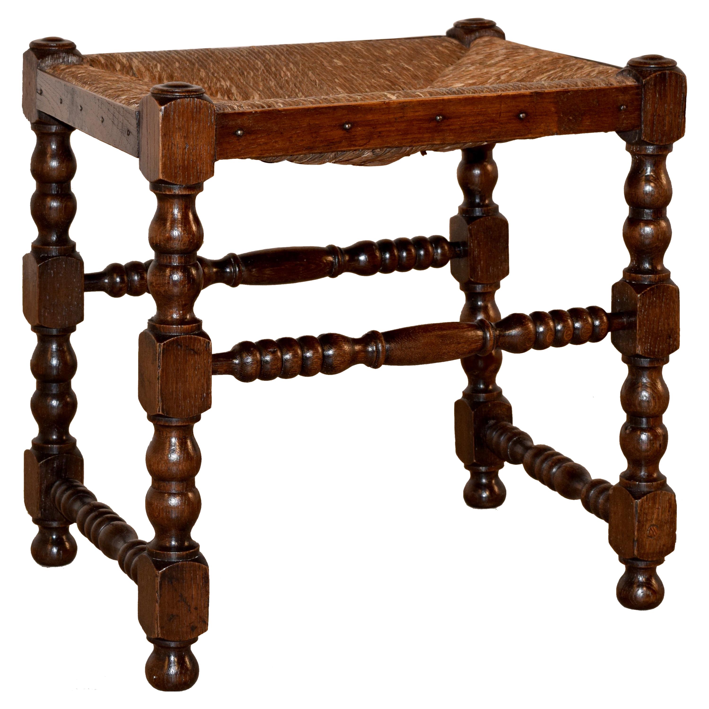 18th Century English Oak Stool