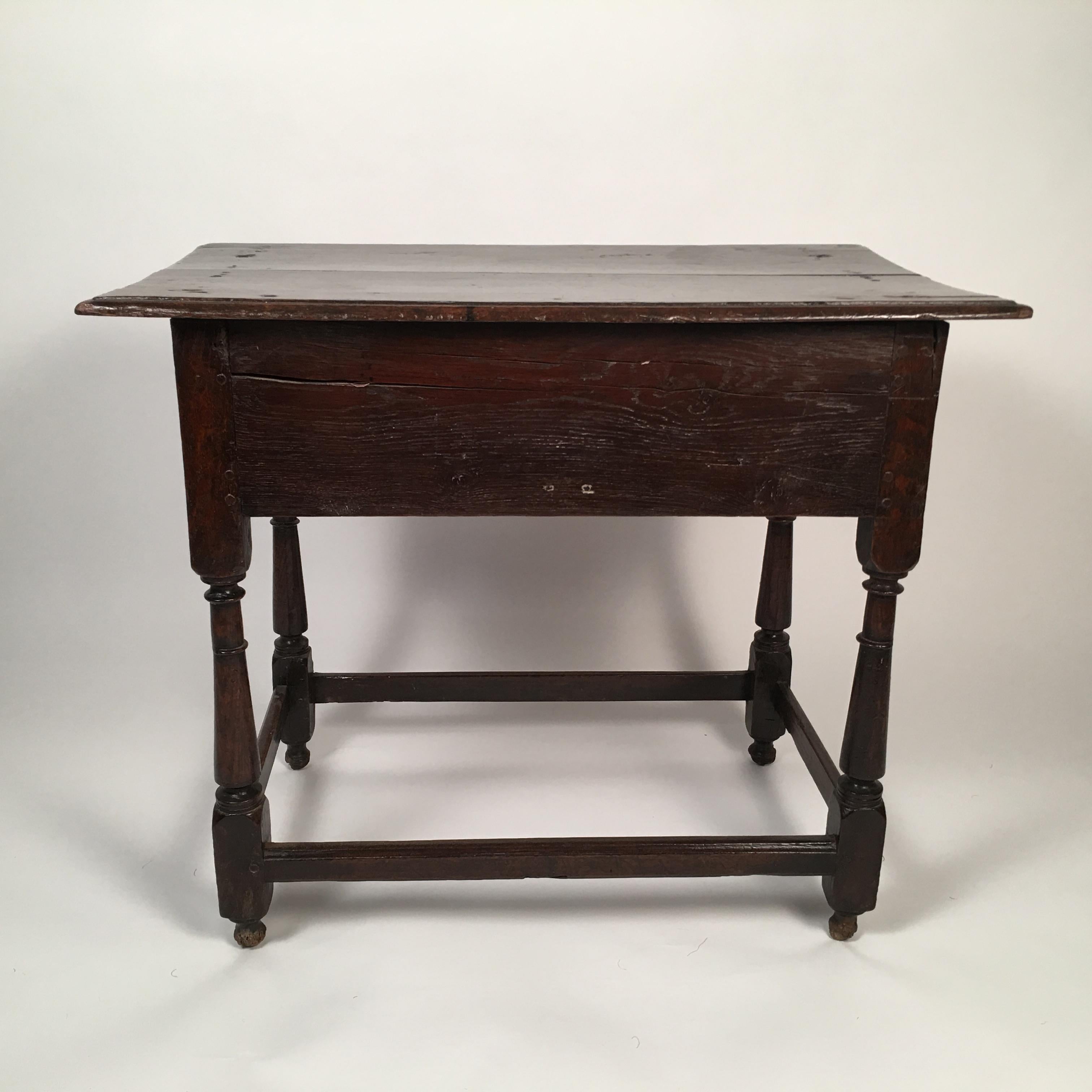 18th Century English Oak Tavern Table 1