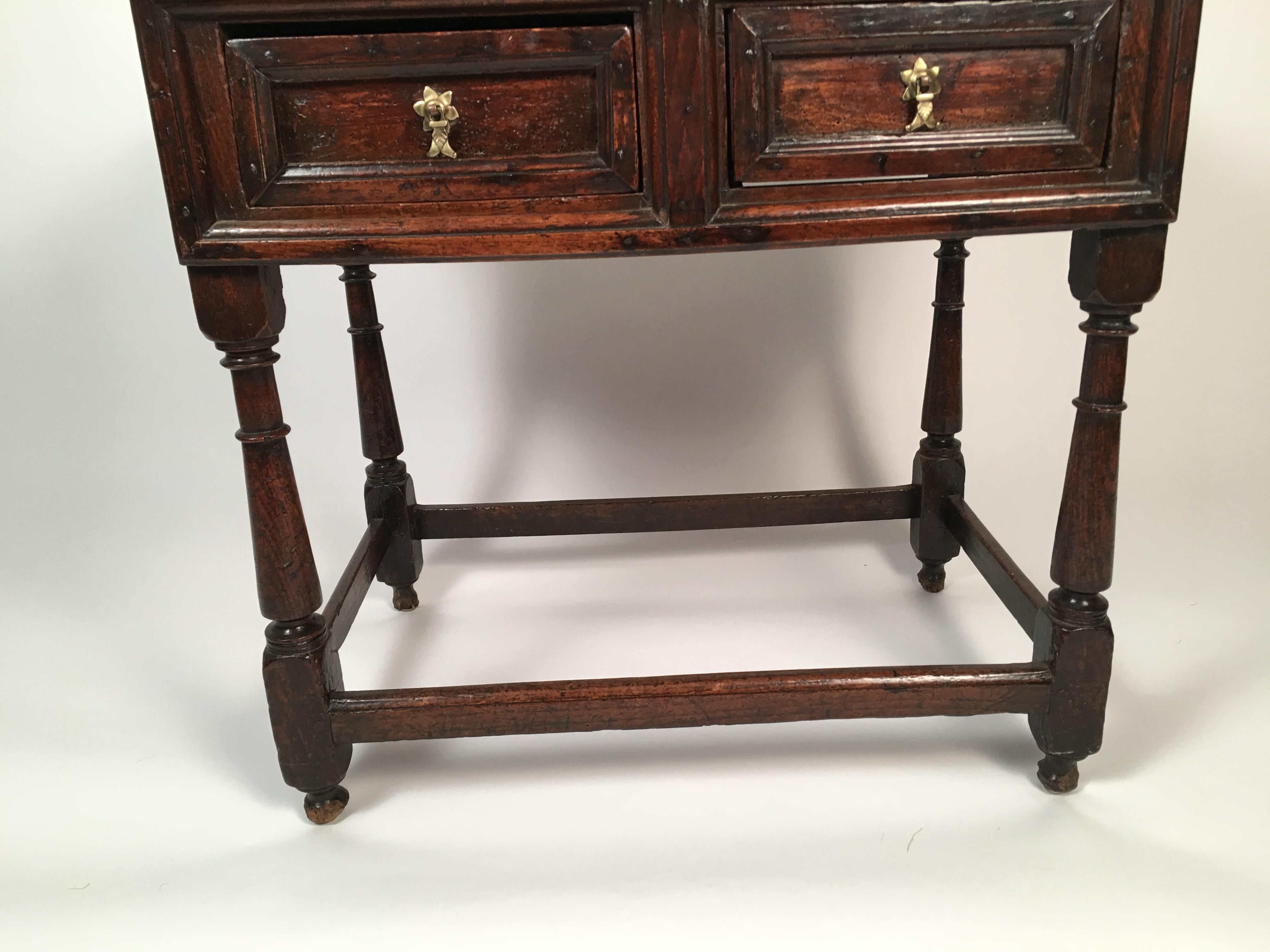 William and Mary 18th Century English Oak Tavern Table