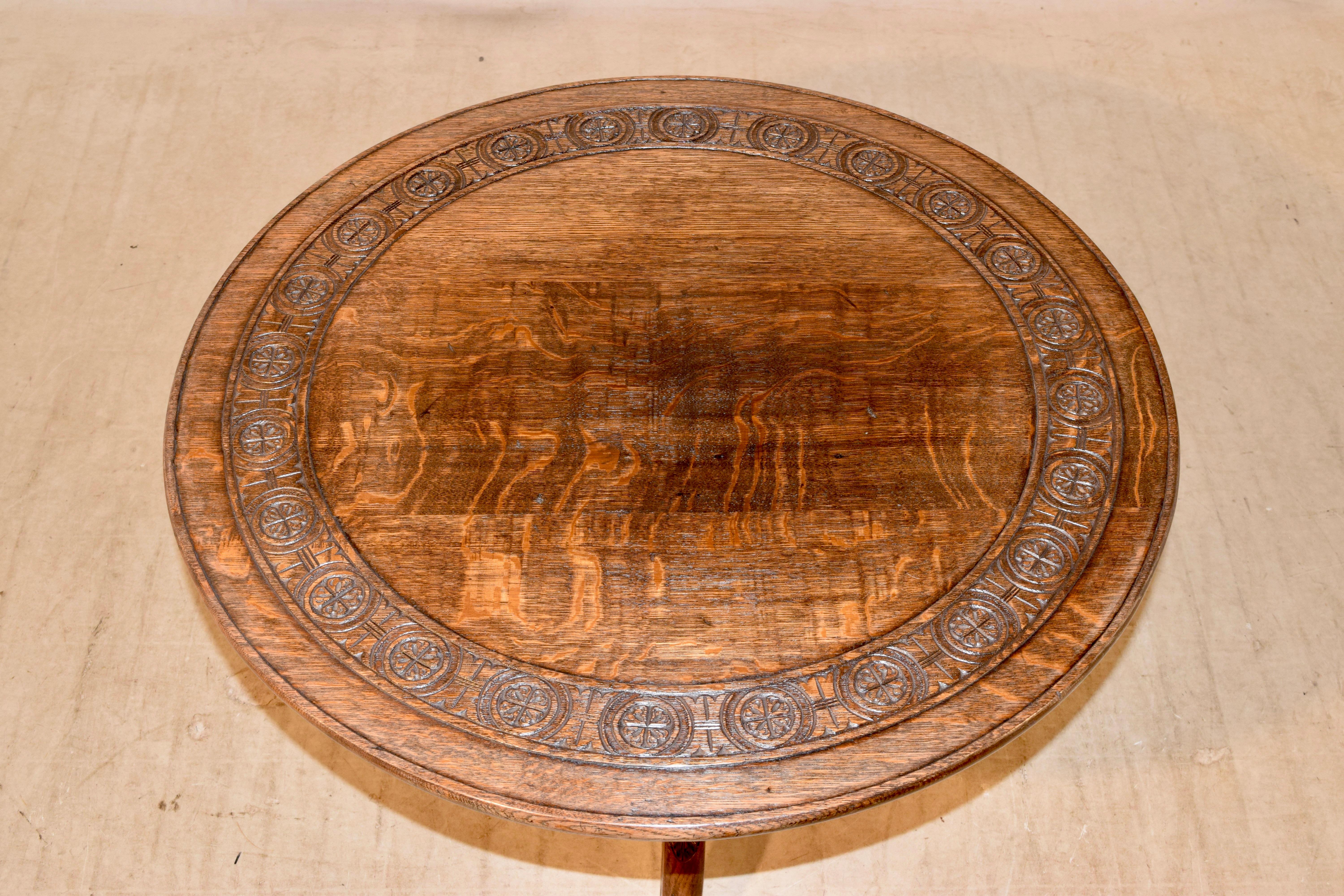 18th Century English Oak Tilt-Top Table For Sale 7