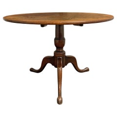 18th Century English Oak Tilt-Top Table