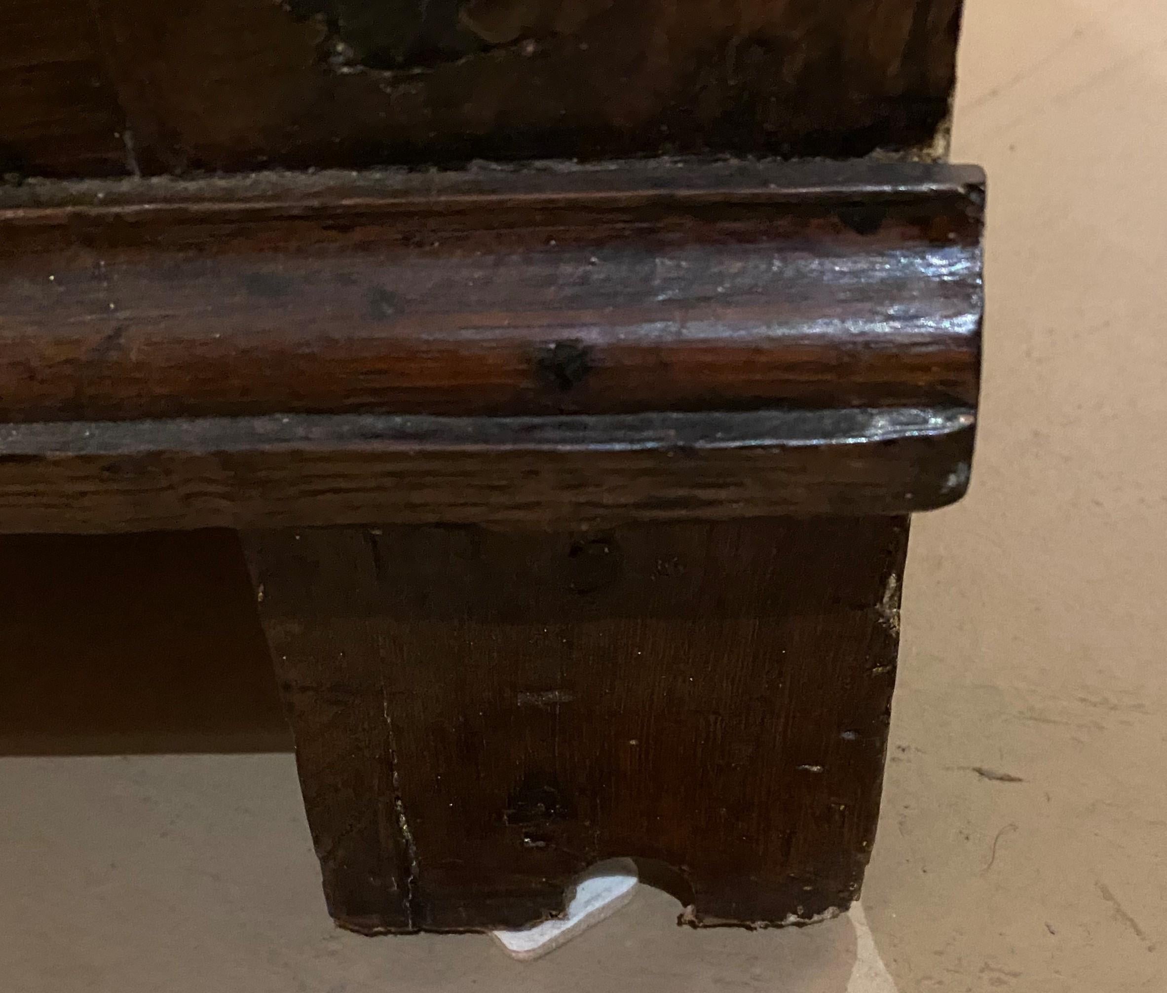 18th Century English Oak Two Over Two Drawer Chest with Drop Pulls 3