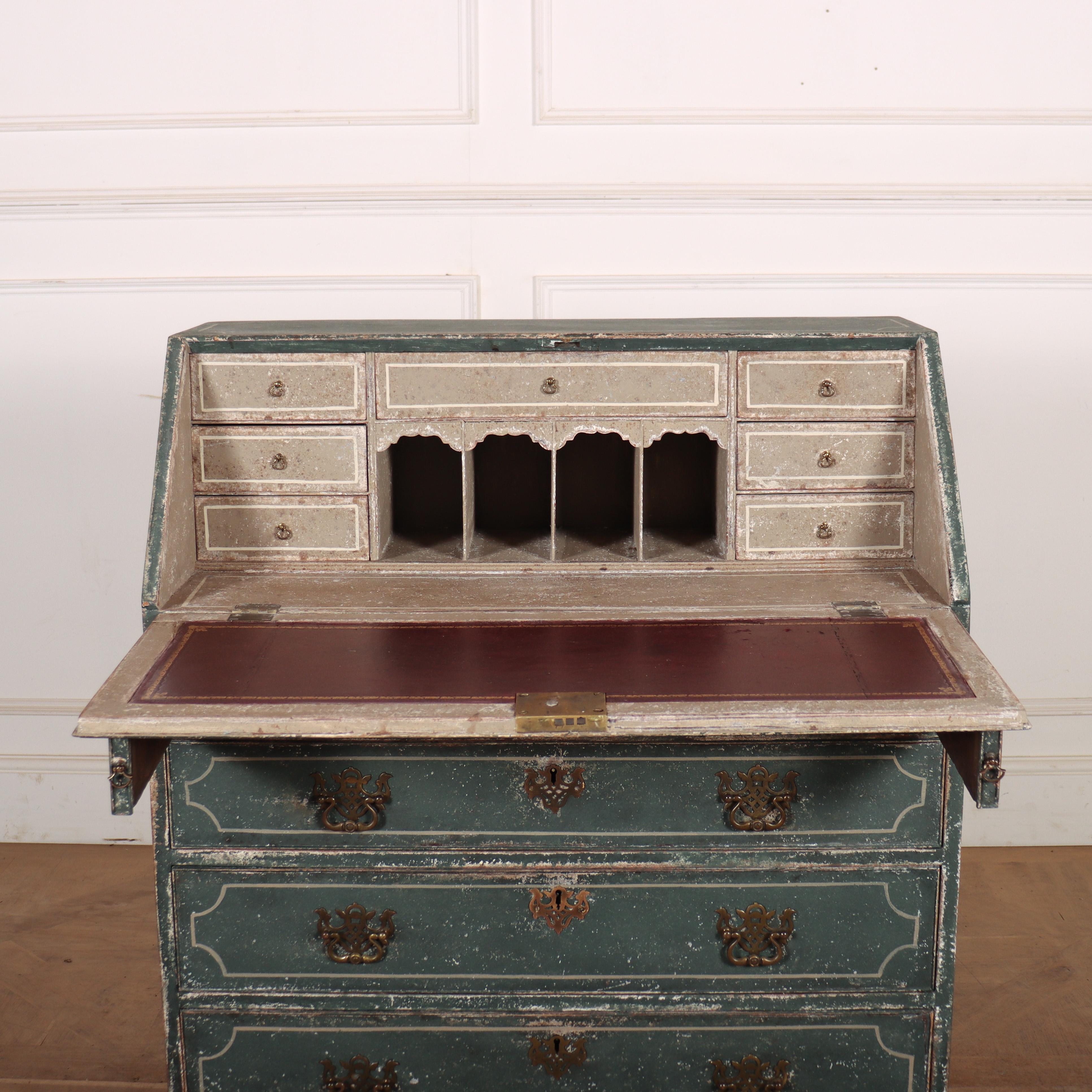 18th Century English Painted Bureau For Sale 5