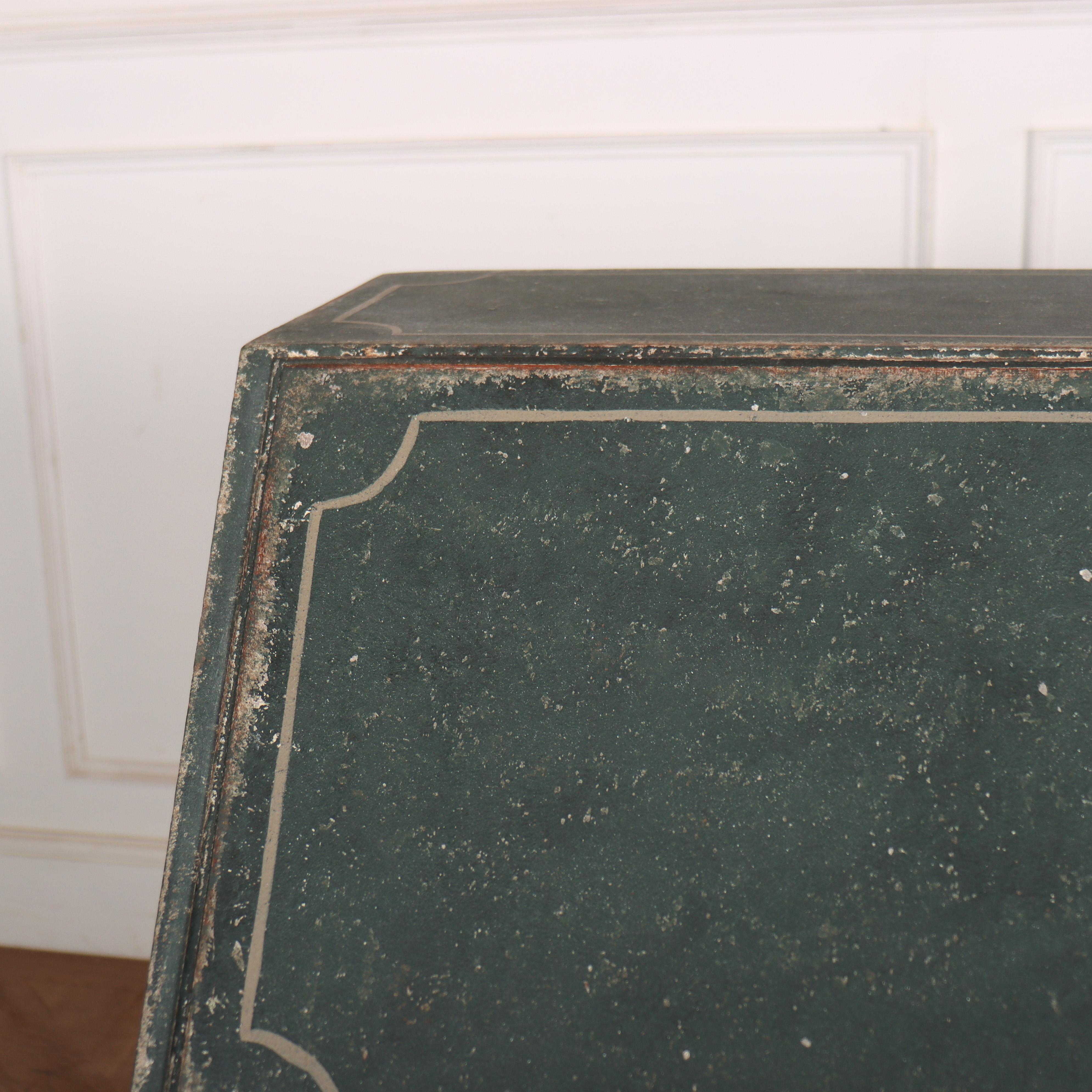 George III 18th Century English Painted Bureau For Sale