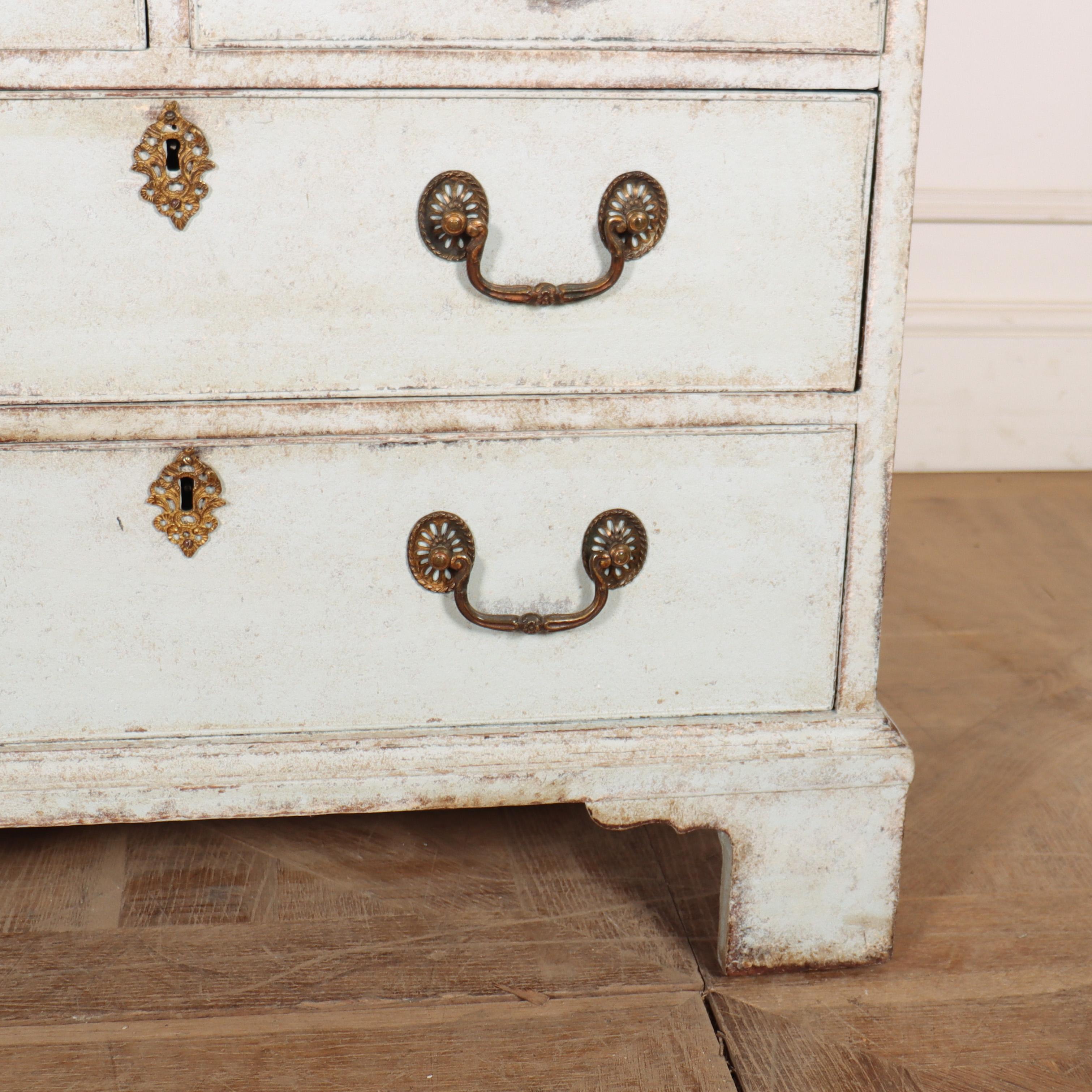Lacquered 18th Century English Painted Bureau For Sale