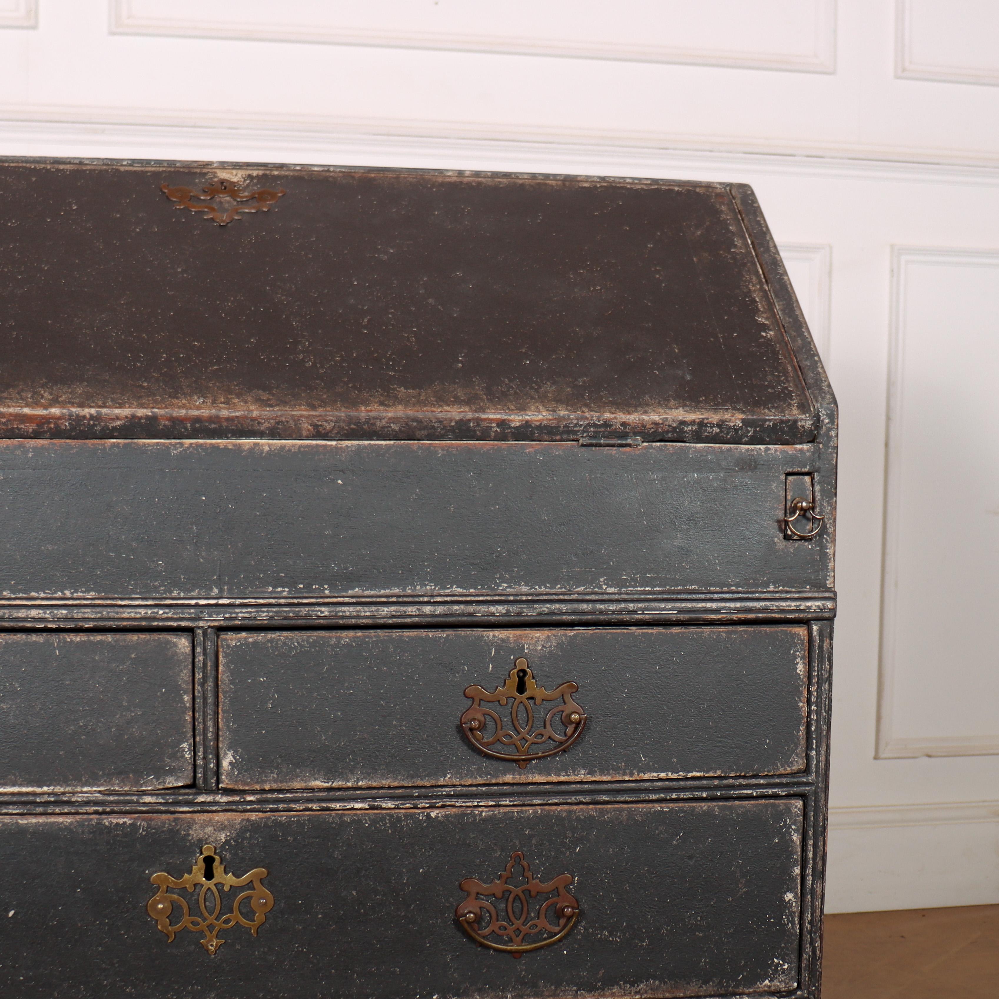 18th Century and Earlier 18th Century English Painted Bureau For Sale