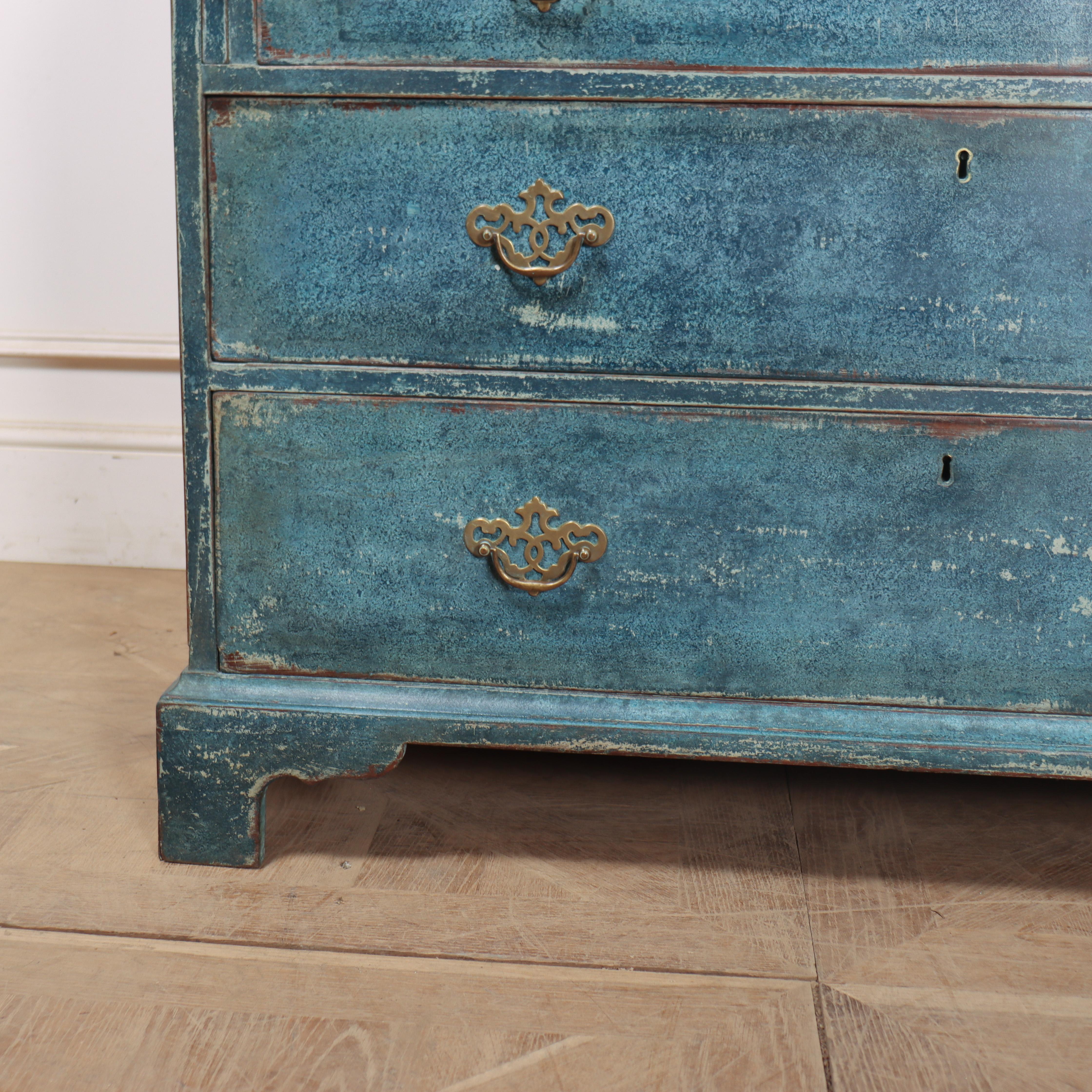 18th Century and Earlier 18th Century English Painted Bureau For Sale