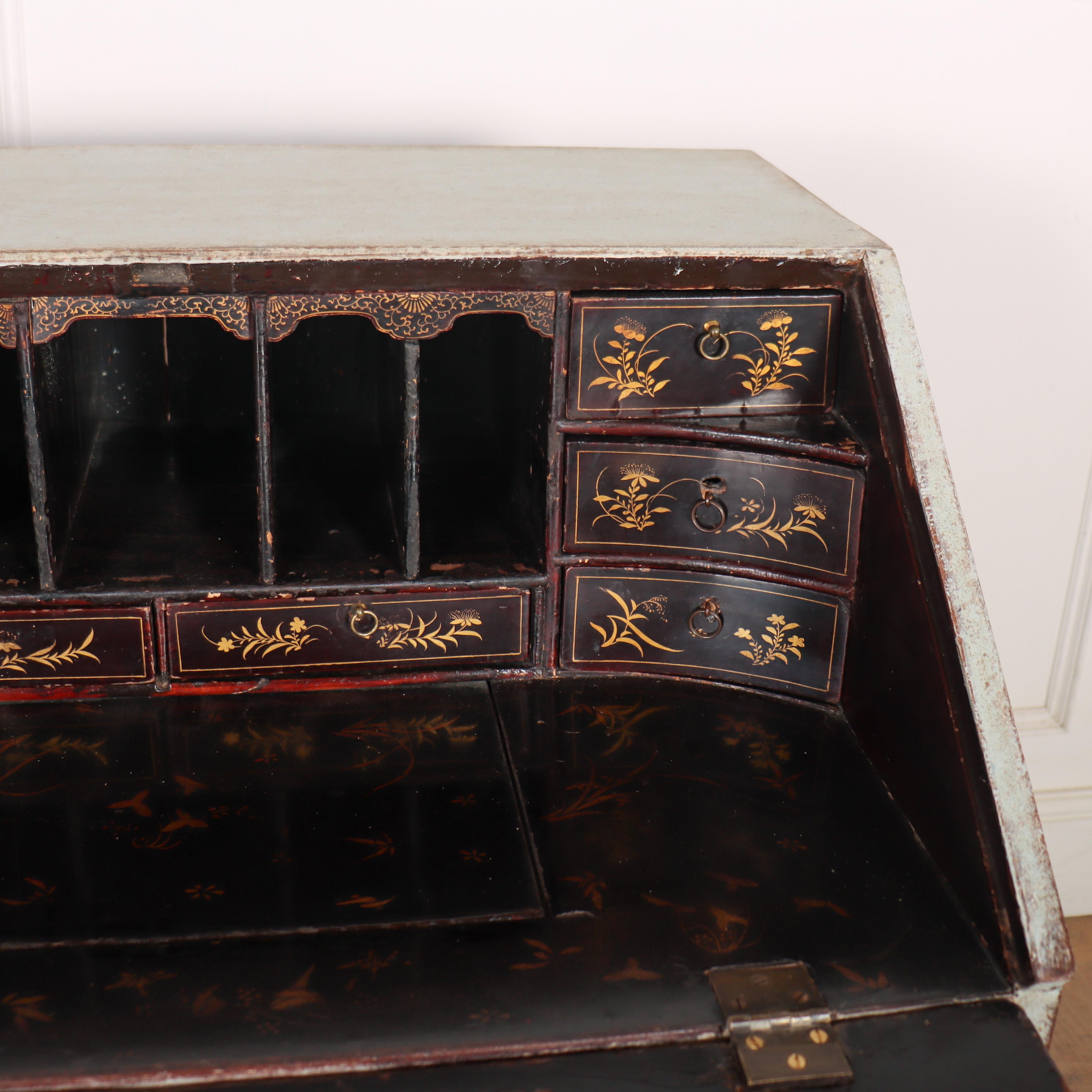 18th Century English Painted Bureau For Sale 2