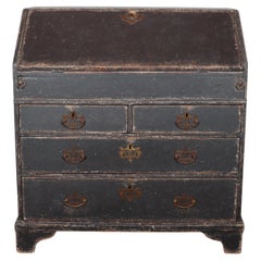 Bureau peint anglais du 18ème siècle