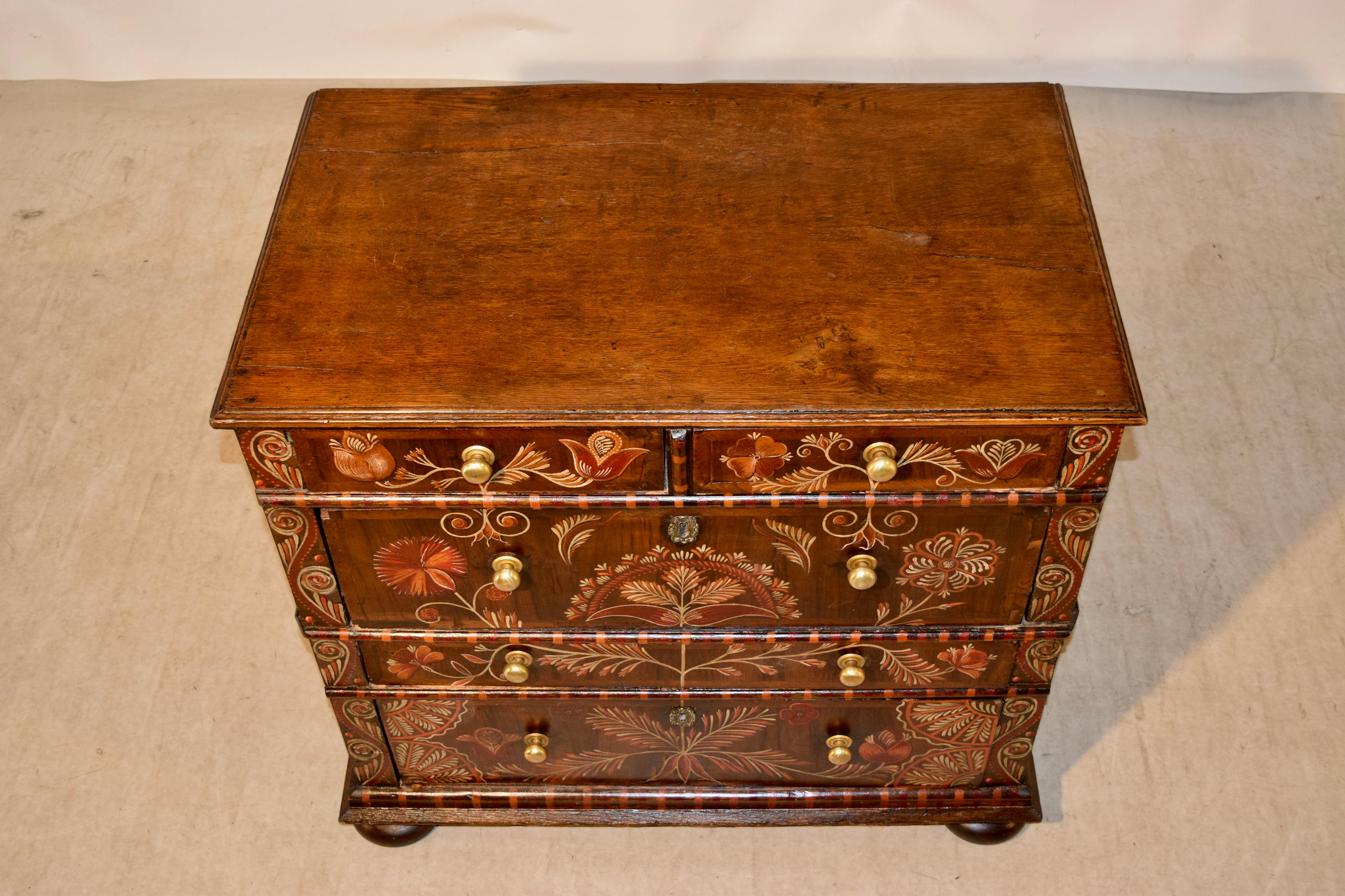 18th Century English Painted Chest of Drawers 2