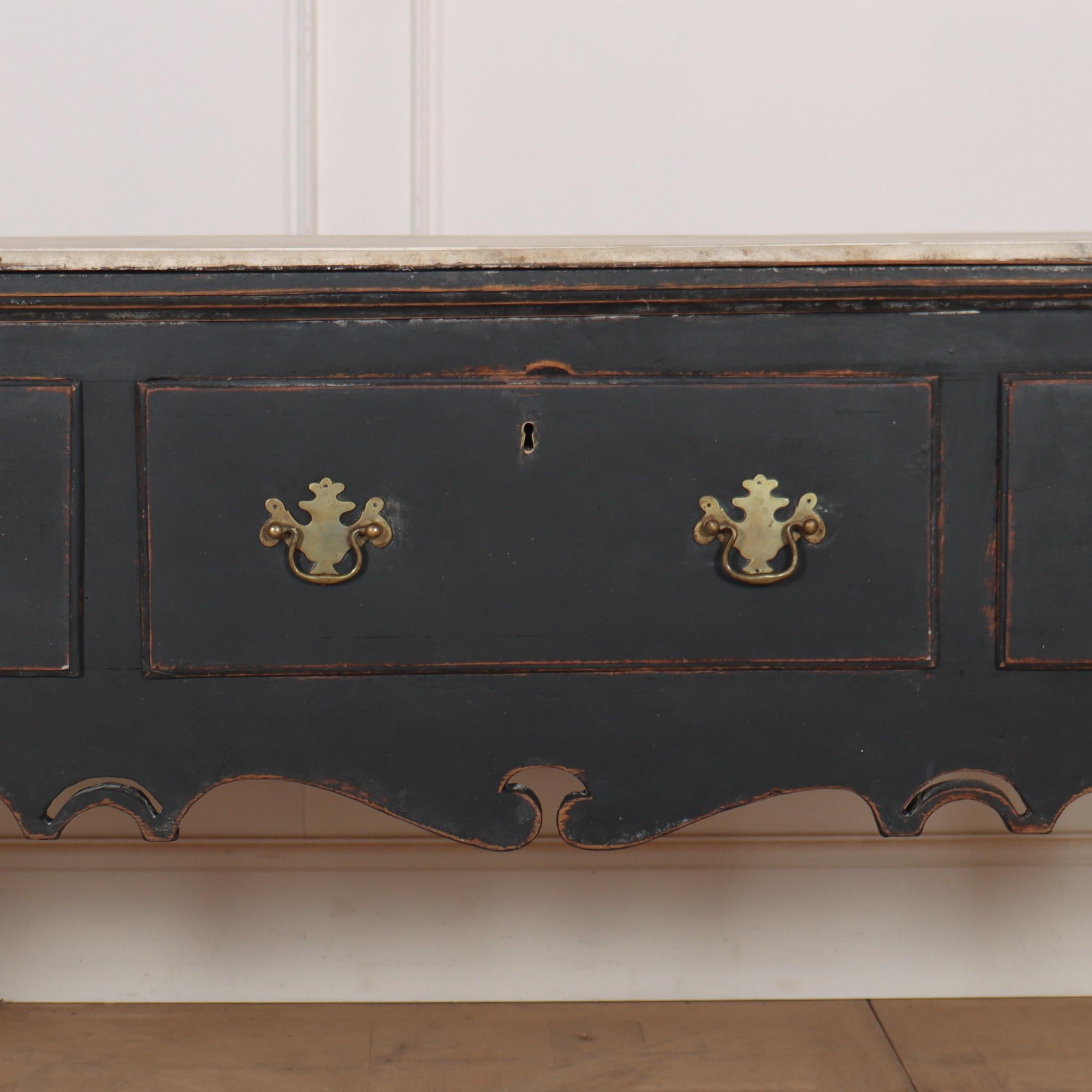 George III 18th Century English Painted Dresser Base For Sale