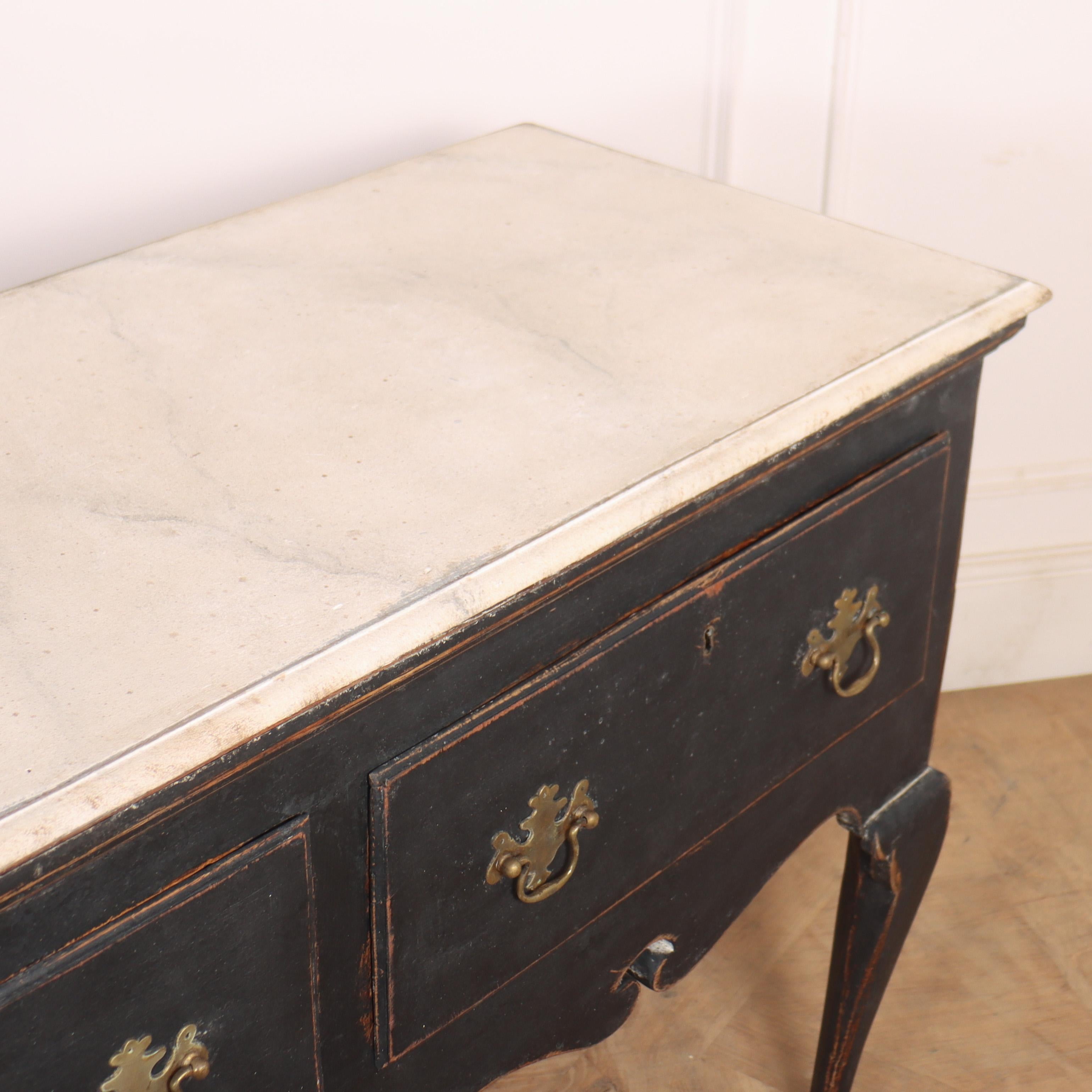 18th Century English Painted Dresser Base For Sale 1