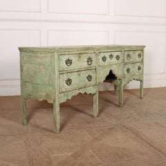 18th Century English Painted Dresser Base / Sideboard