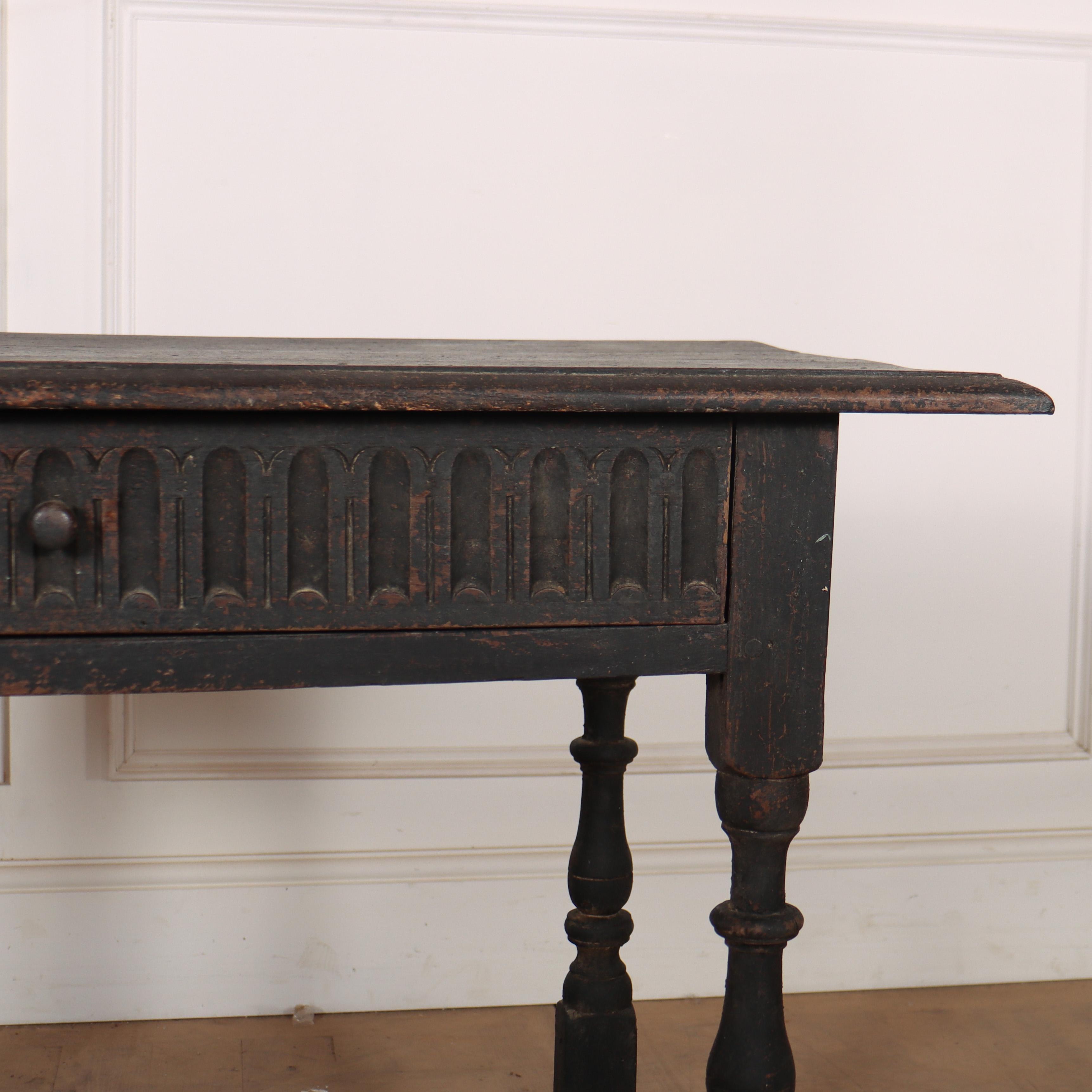 Table de lampe peinte anglaise du 18e siècle Bon état - En vente à Leamington Spa, Warwickshire