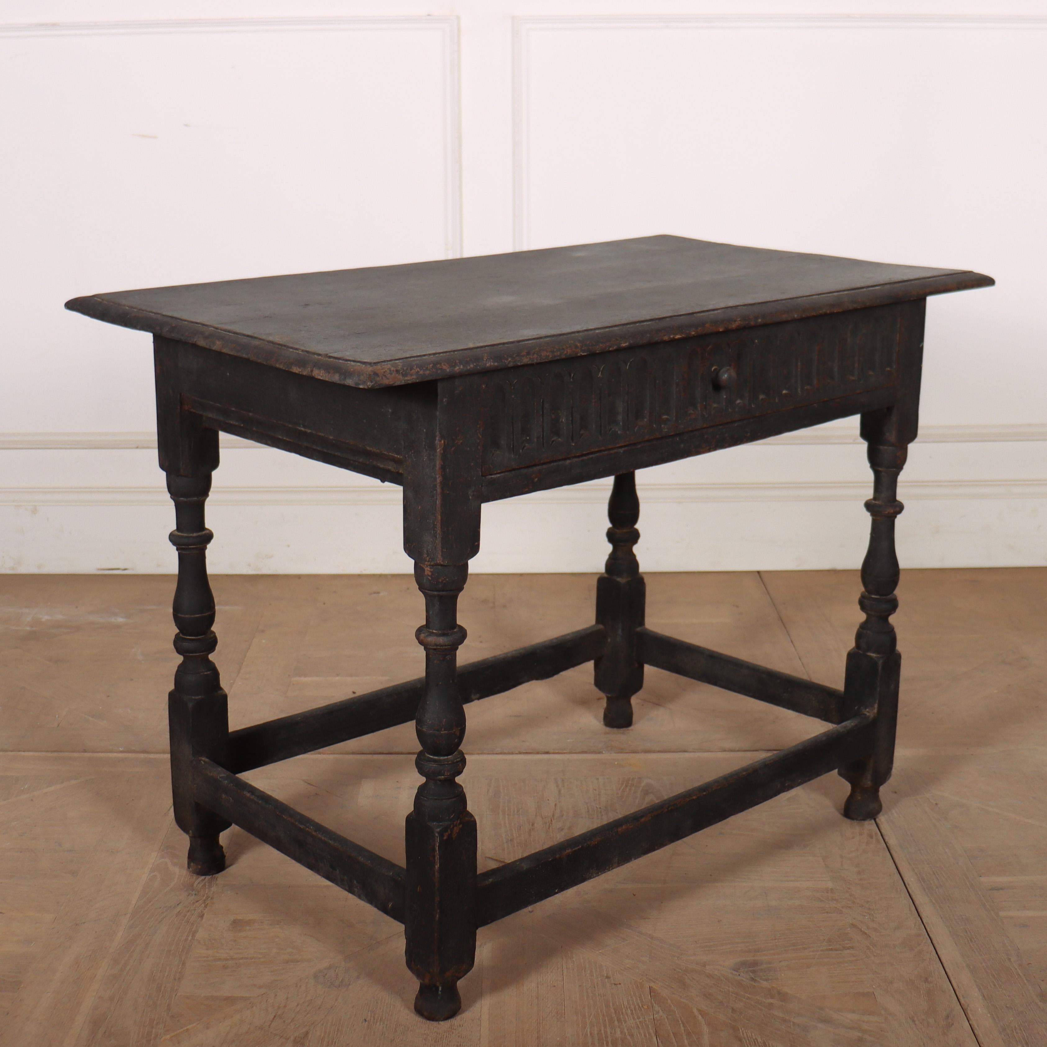 XVIIIe siècle et antérieur Table de lampe peinte anglaise du 18e siècle en vente