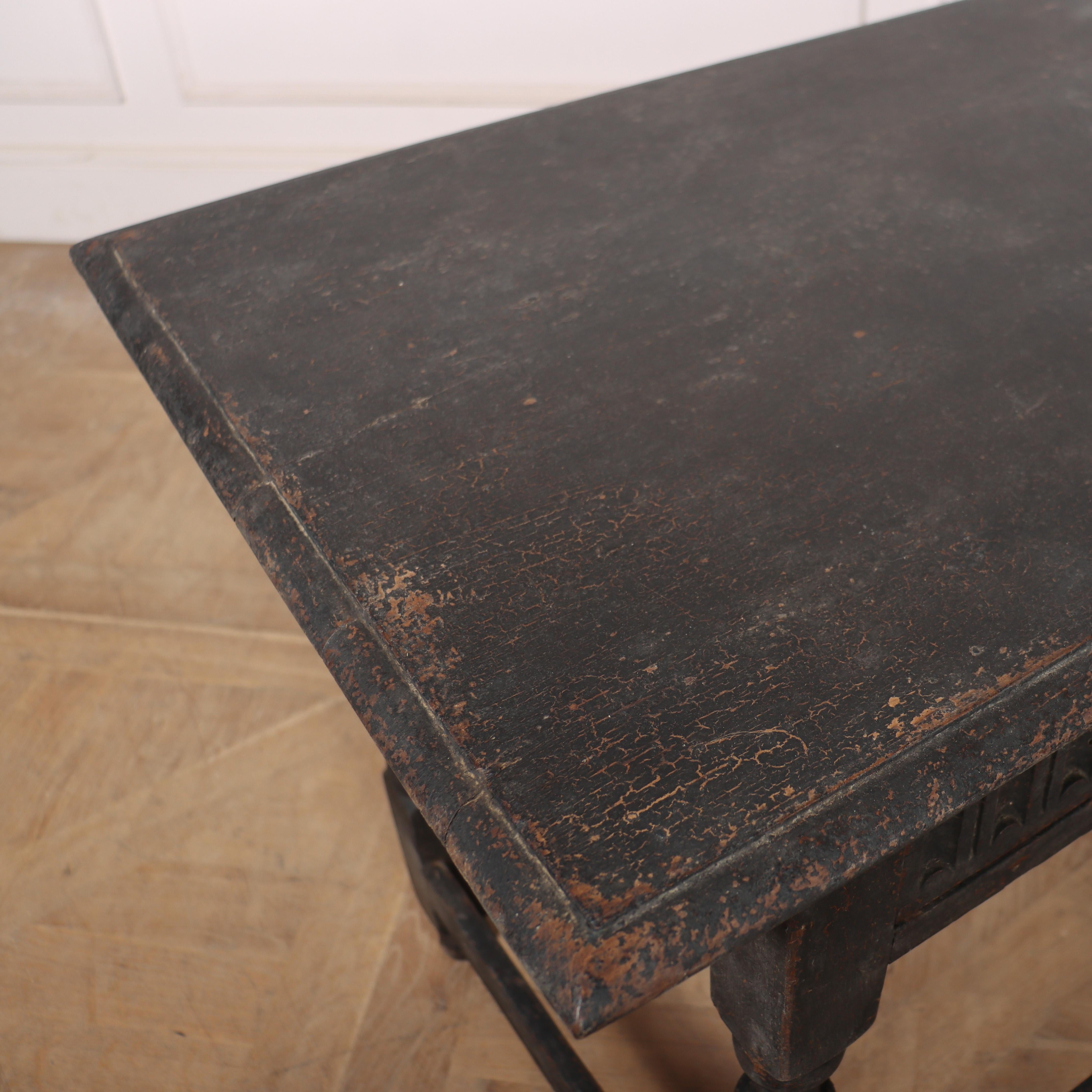 Table de lampe peinte anglaise du 18e siècle en vente 1