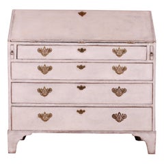 18th Century English Painted Oak Bureau