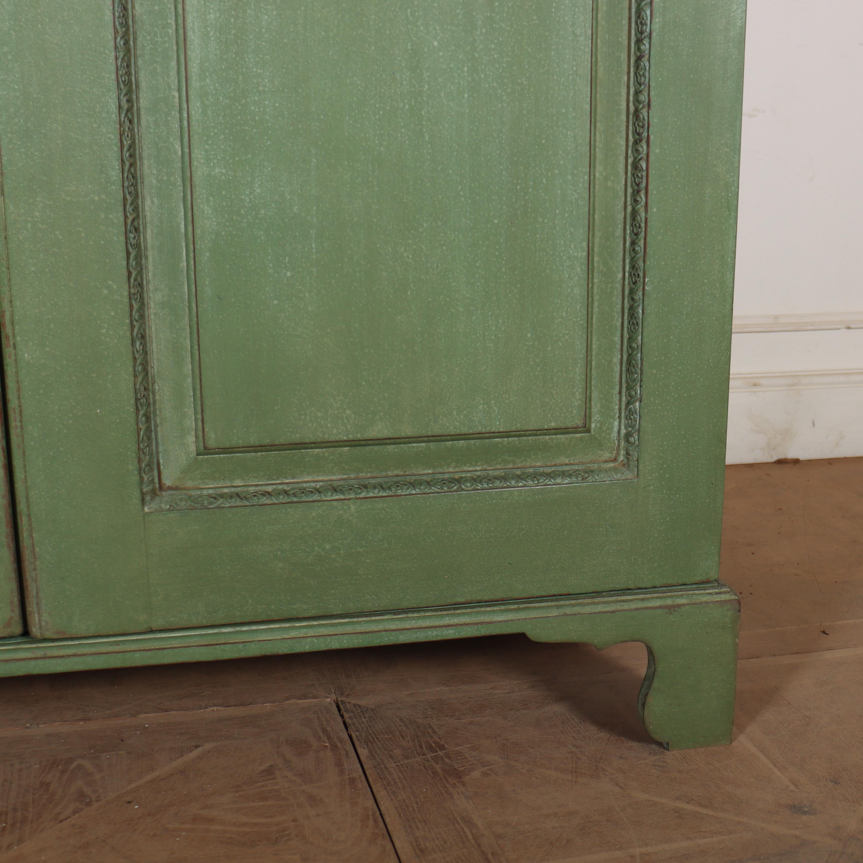 18th Century English Painted Wardrobe For Sale 4