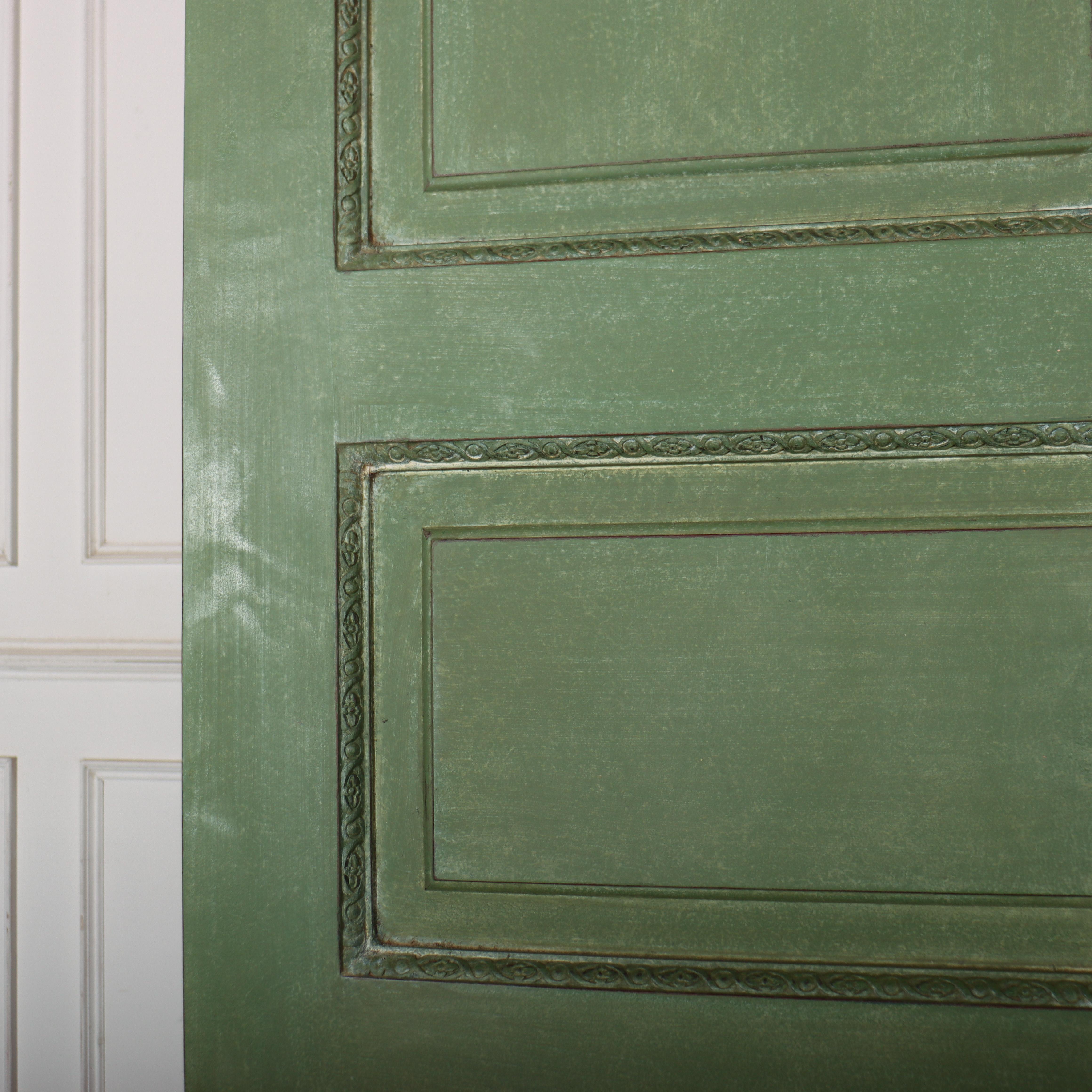 18th Century English Painted Wardrobe For Sale 5