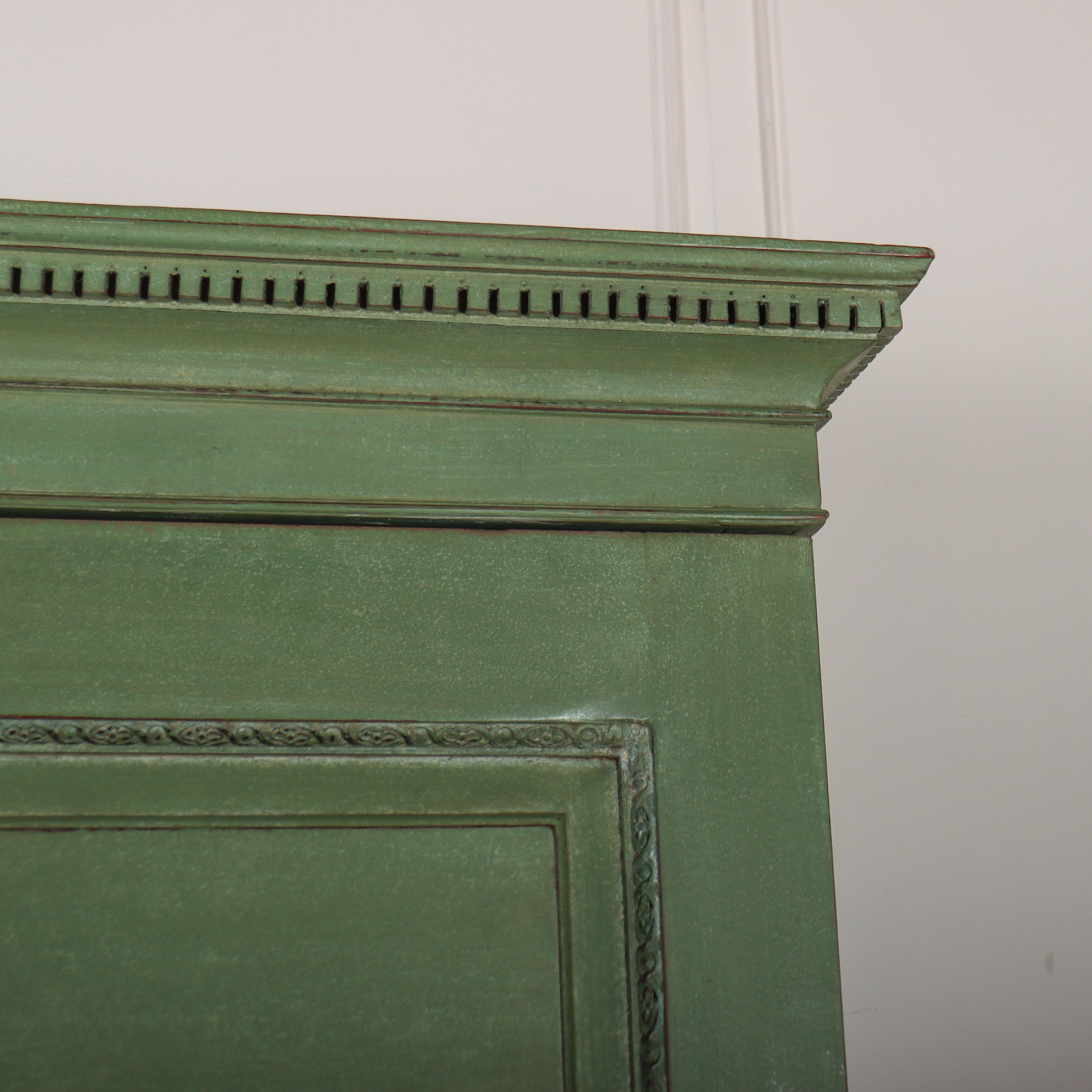 18th Century English Painted Wardrobe For Sale 1