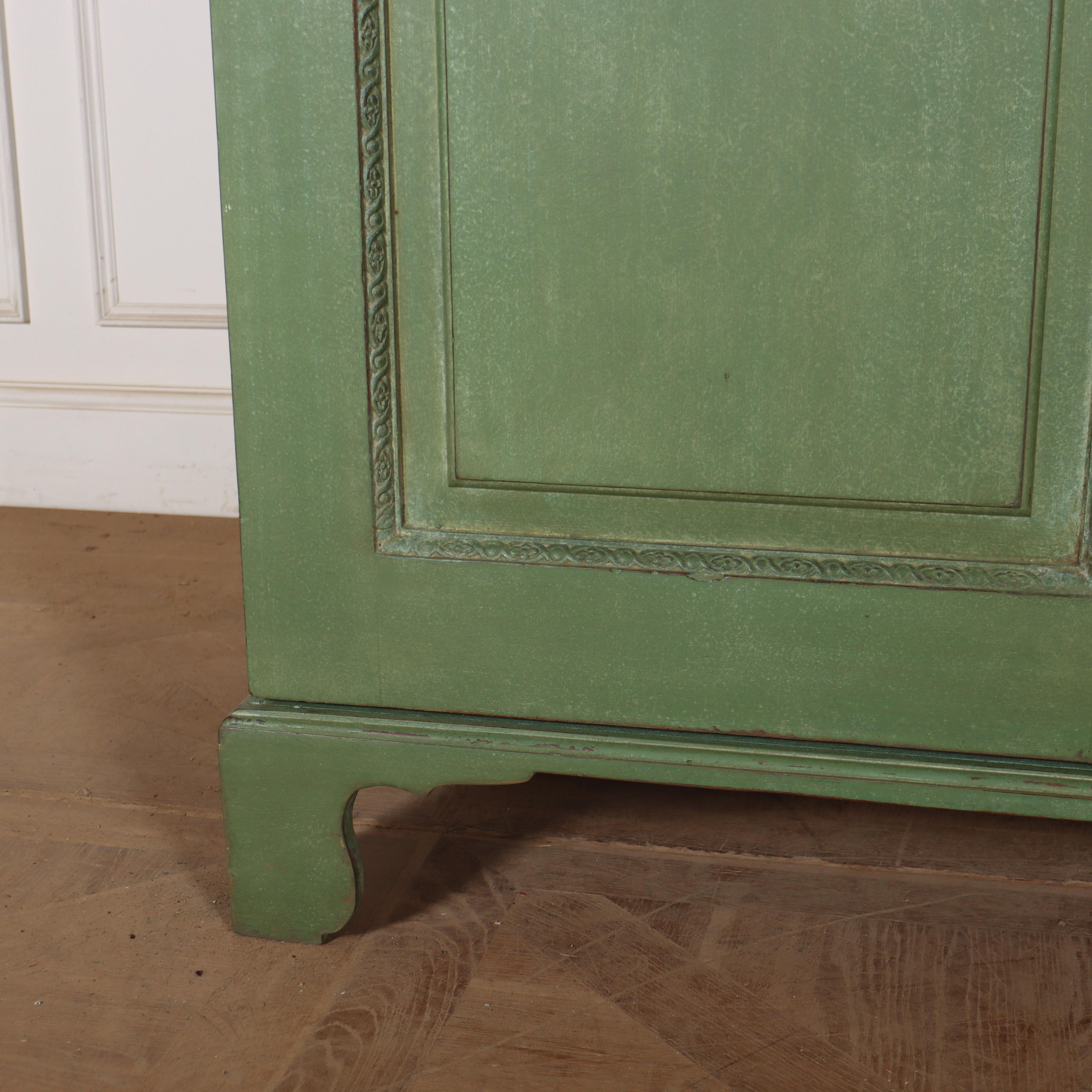18th Century English Painted Wardrobe For Sale 3