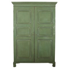 18th Century English Painted Wardrobe
