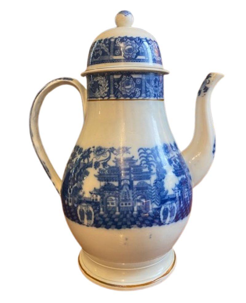 Porcelaine Cafetière en faïence anglaise du XVIIIe siècle, vers 1795 en vente