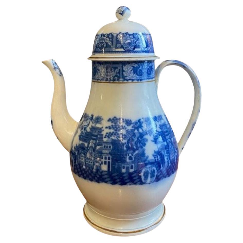 Cafetière en faïence anglaise du XVIIIe siècle, vers 1795