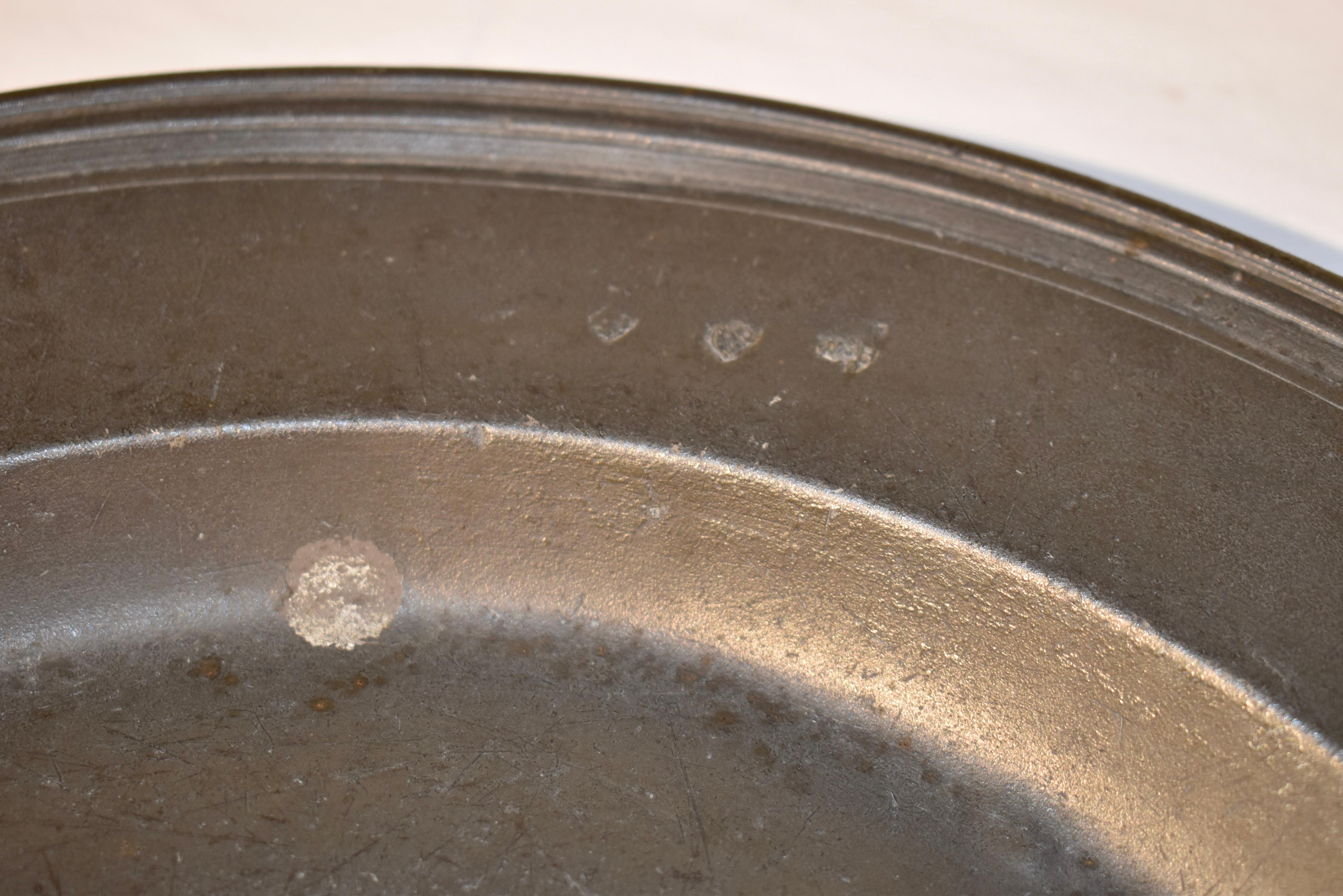 pewter charger plate