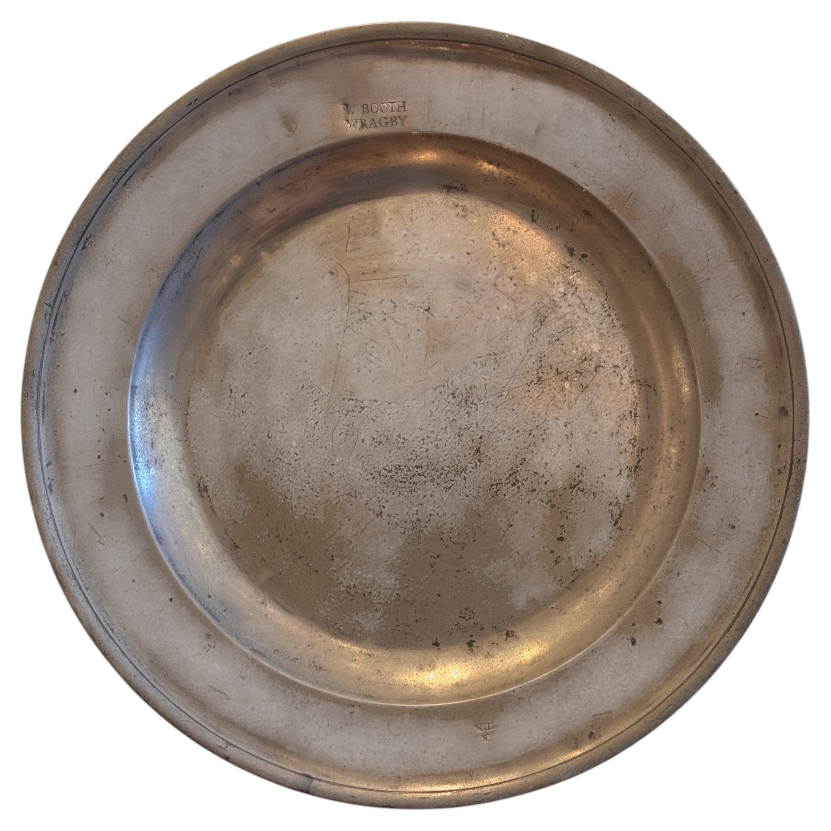 18th Century English Pewter Charger