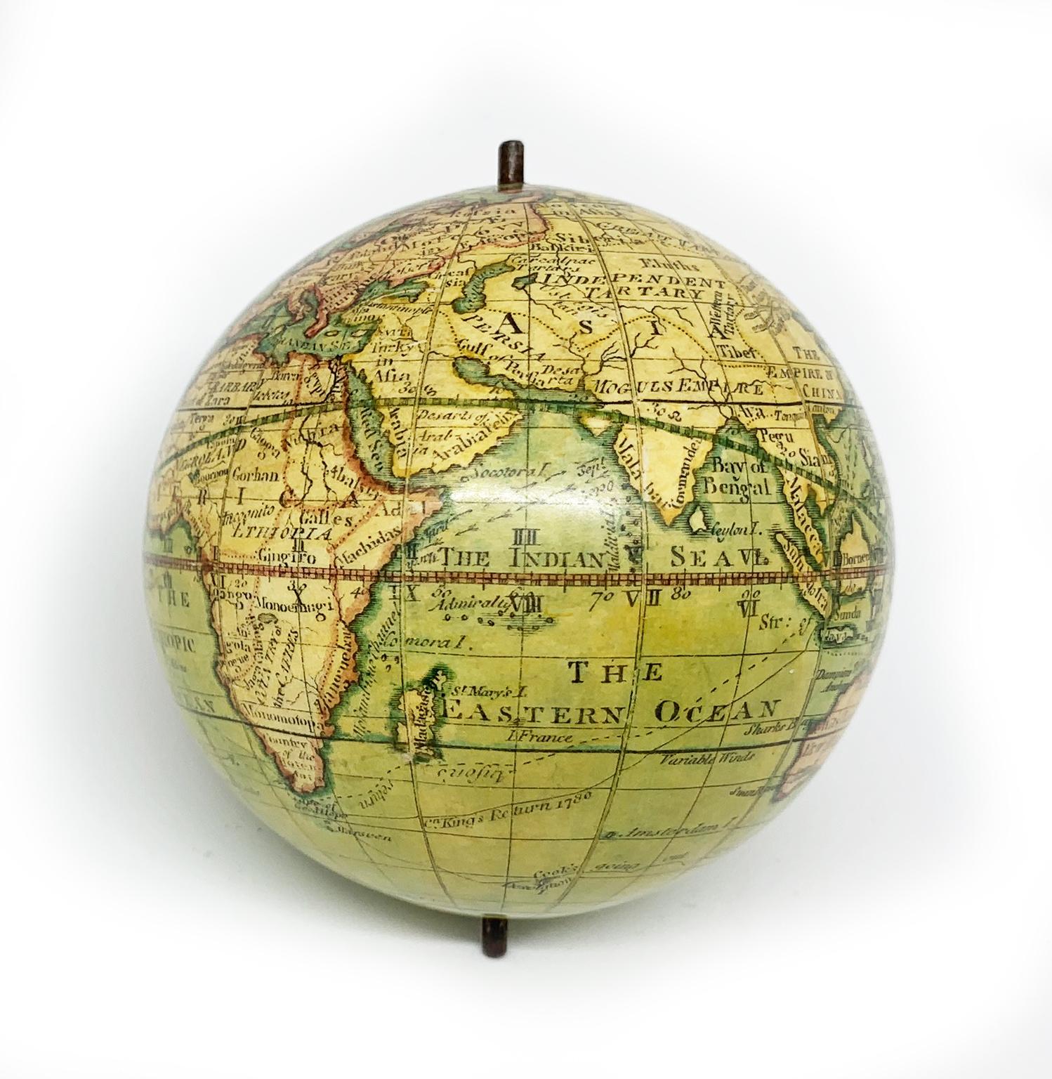 English Pocket Globe by Lane, London, between 1817 and 1833 3