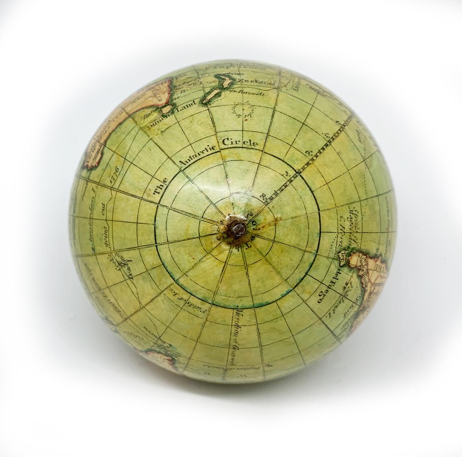 English Pocket Globe by Lane, London, between 1817 and 1833 9