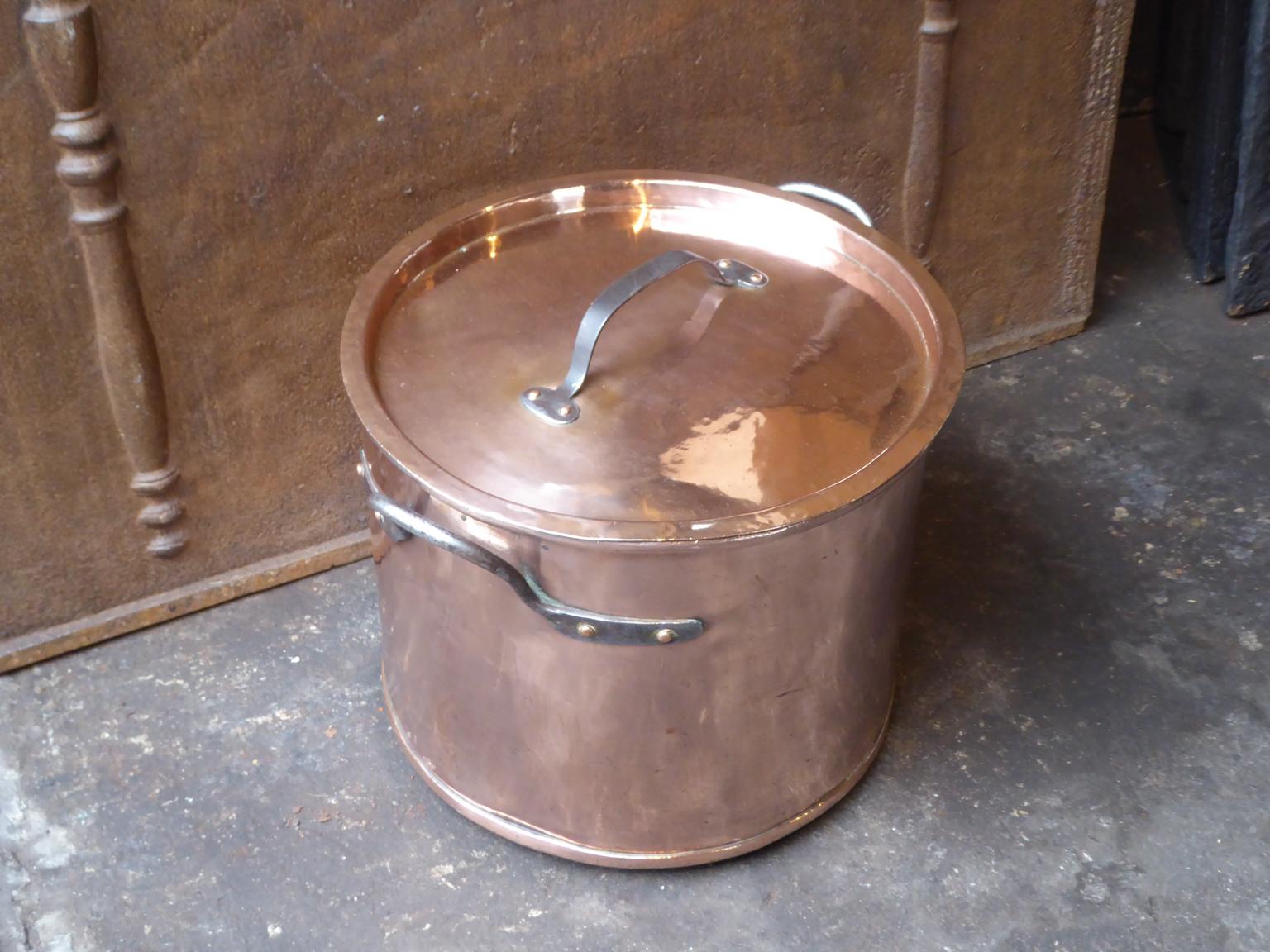 copper wood basket